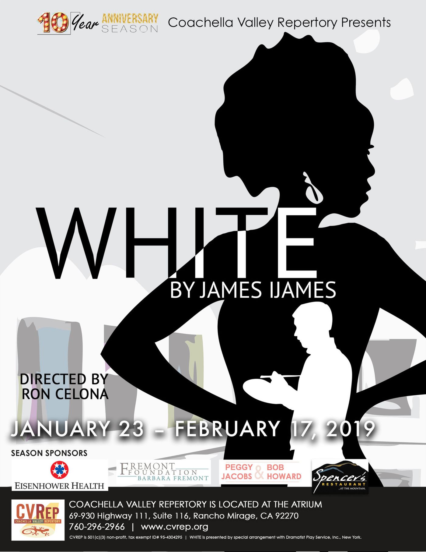 WHITE Comes To The CV Rep Theater  Image