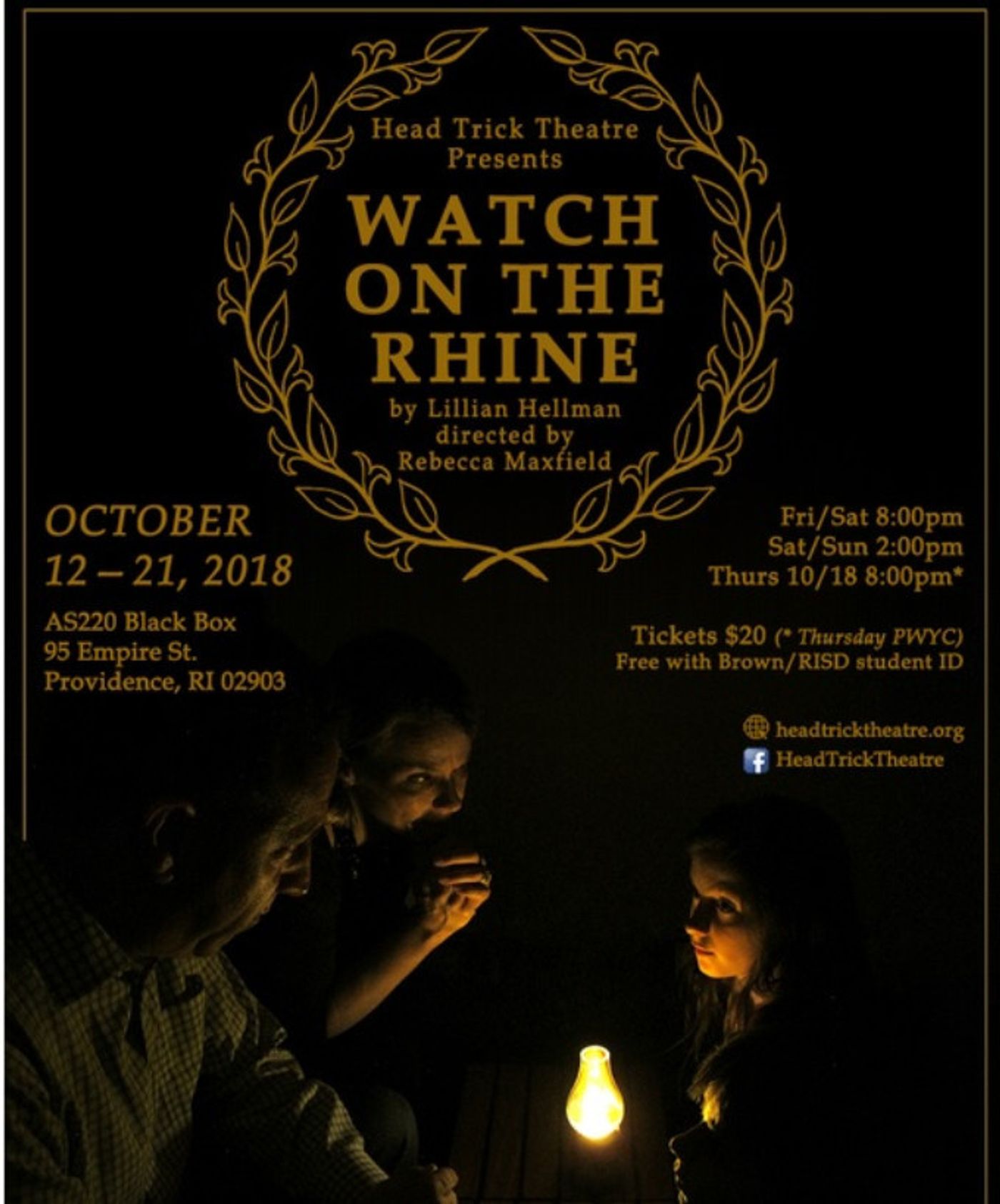 Review: Head Trick Theatre's Riveting WATCH ON THE RHINE at AS220  Image