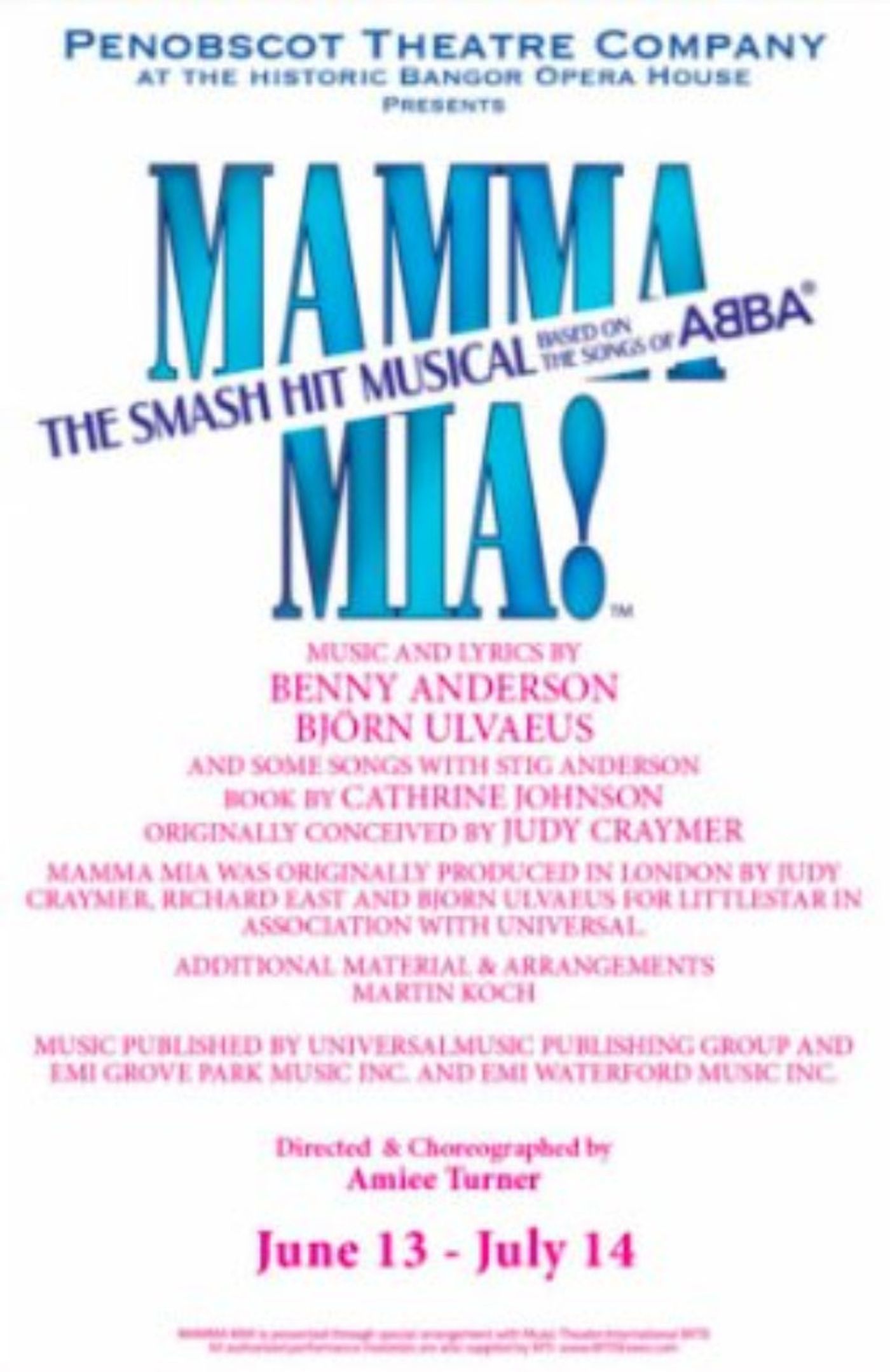 MAMMA MIA Comes to Penobscot Theatre Company This July!  Image