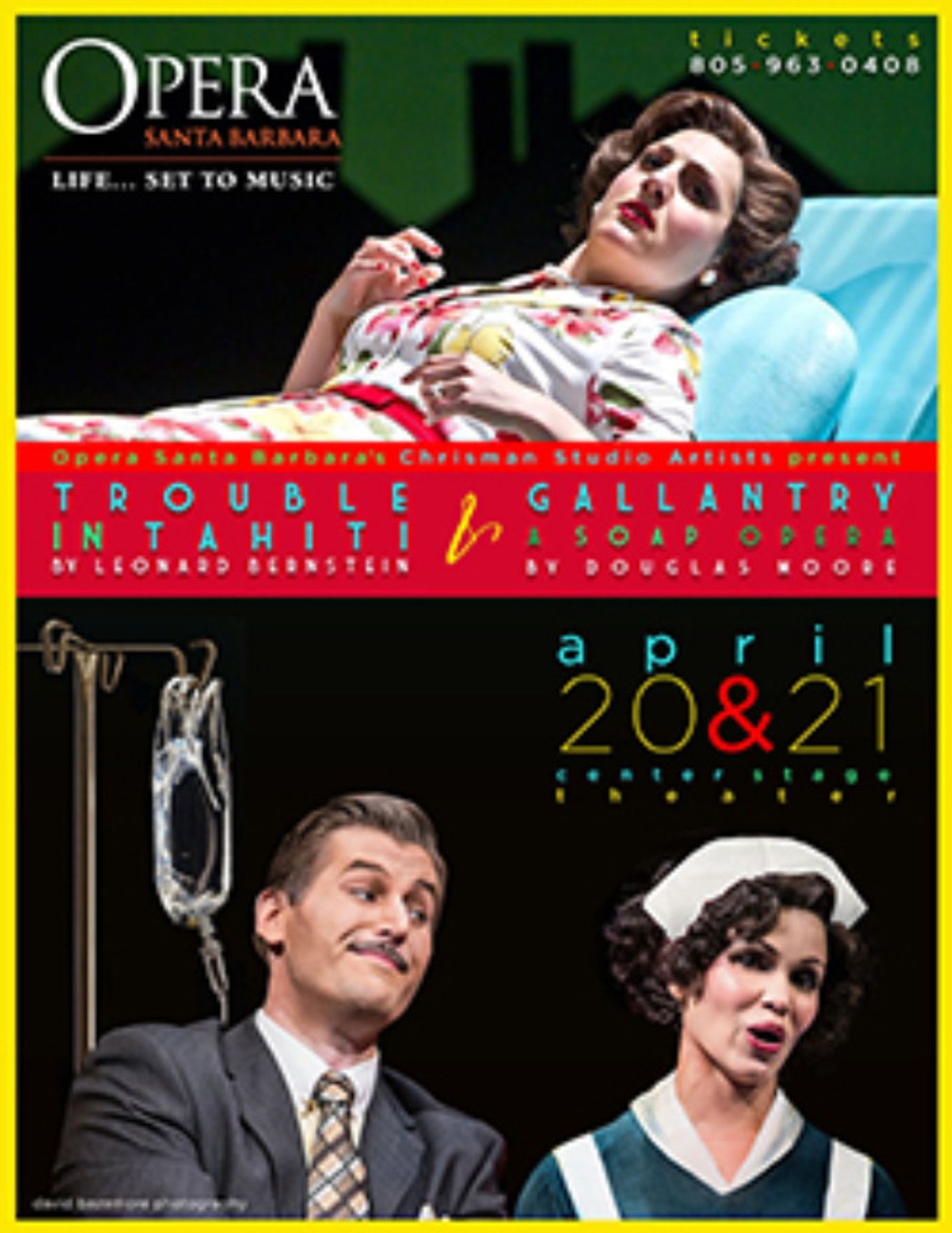 Review: TROUBLE IN TAHITI AND GALLANTRY at Center Stage Theater Review: TROUBLE IN TAHITI AND GALLANTRY at Center Stage Theater Image