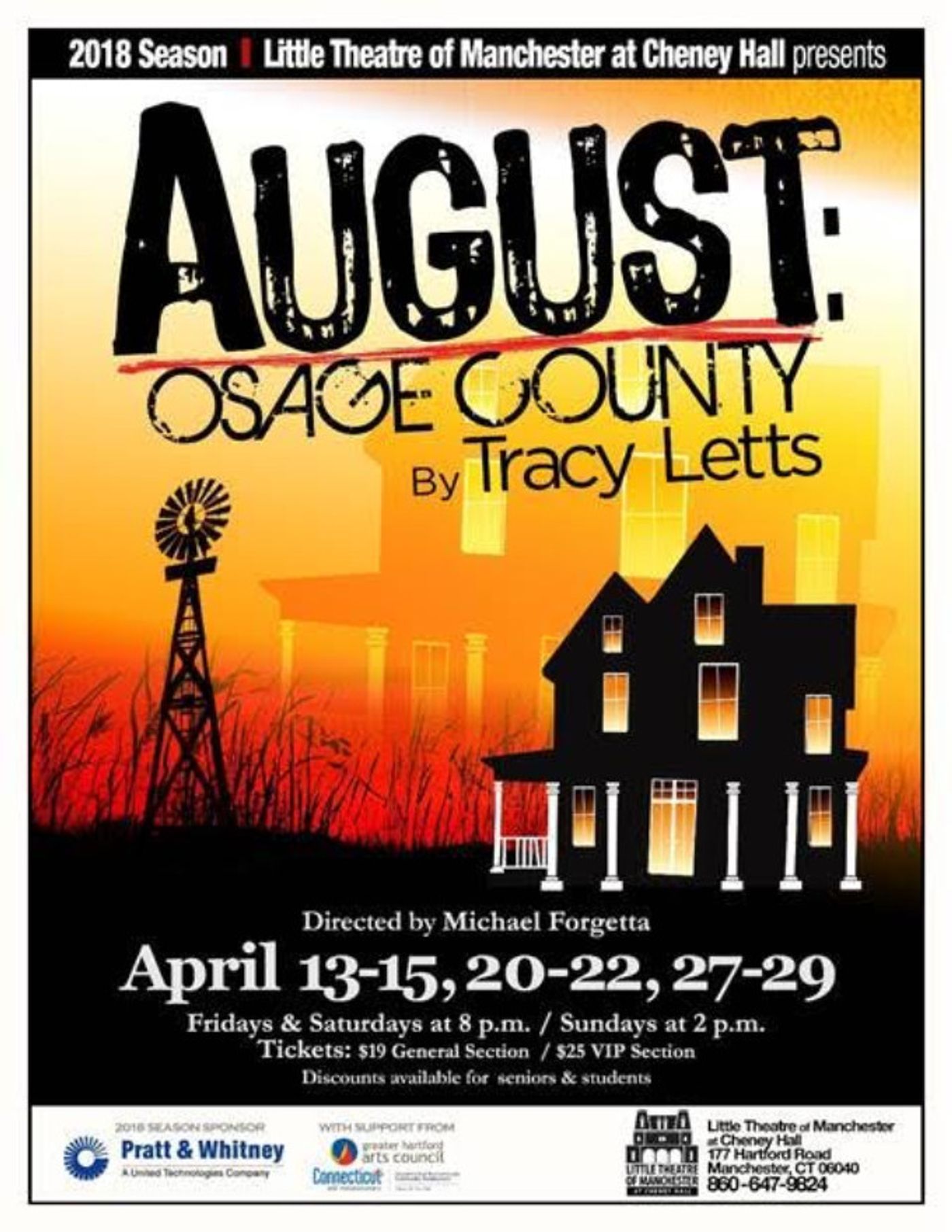 Review: AUGUST: OSAGE COUNTY at Little Theatre Of Manchester At Cheney Hall  Image