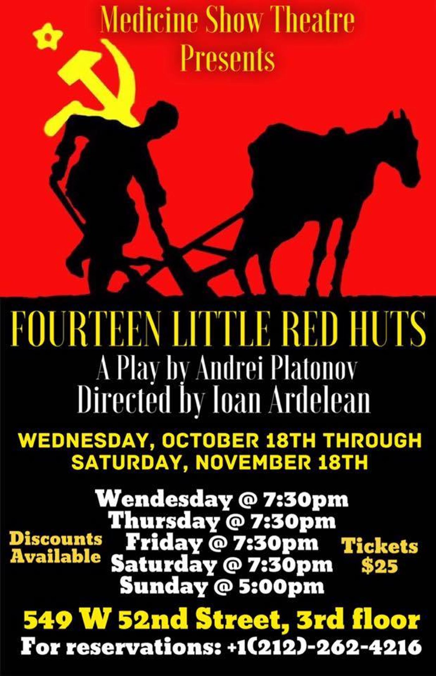 14 LITTLE RED HUTS Premiers at the Medicine Show Theatre  Image