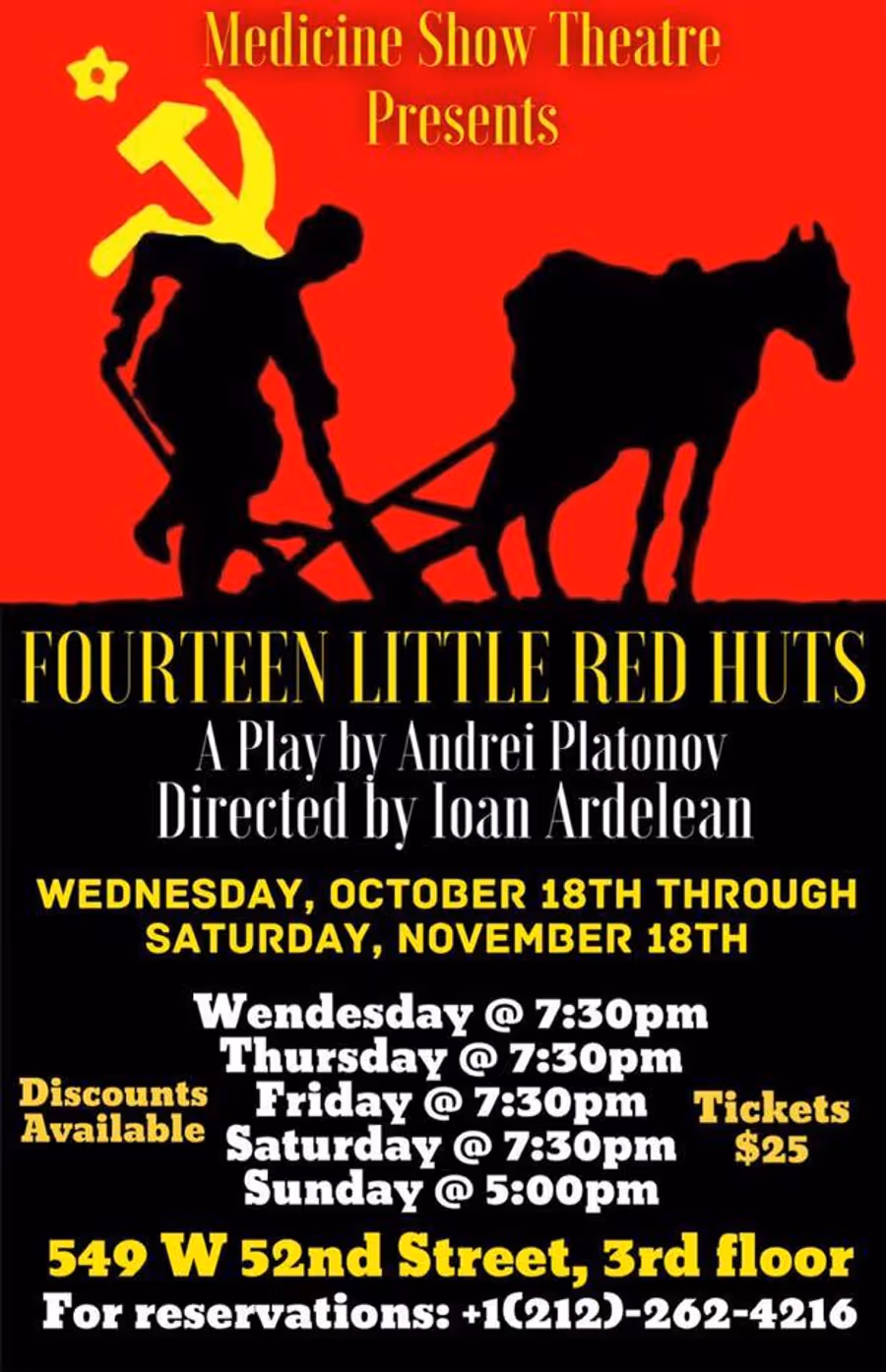 14 LITTLE RED HUTS Premiers at the Medicine Show Theatre Image
