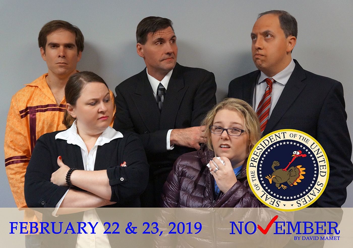 Review: Tickle Your Funny Bone With the Politically Incorrect Presidential Portrayal NOVEMBER at NYNE Productions Review: Tickle Your Funny Bone With the Politically Incorrect Presidential Portrayal NOVEMBER at NYNE Productions Image