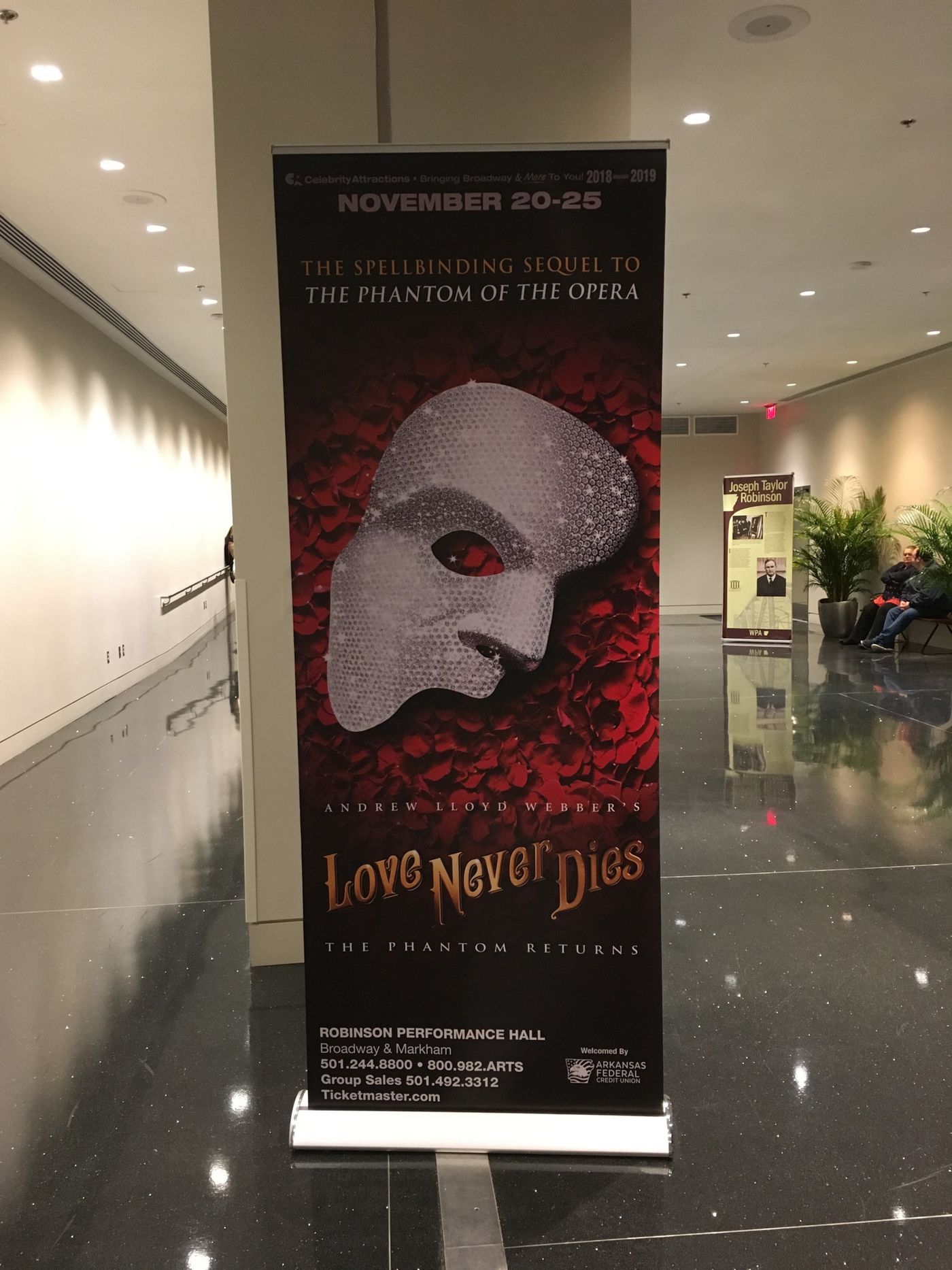Review: LOVE NEVER DIES at Robinson Performance Hall  Image