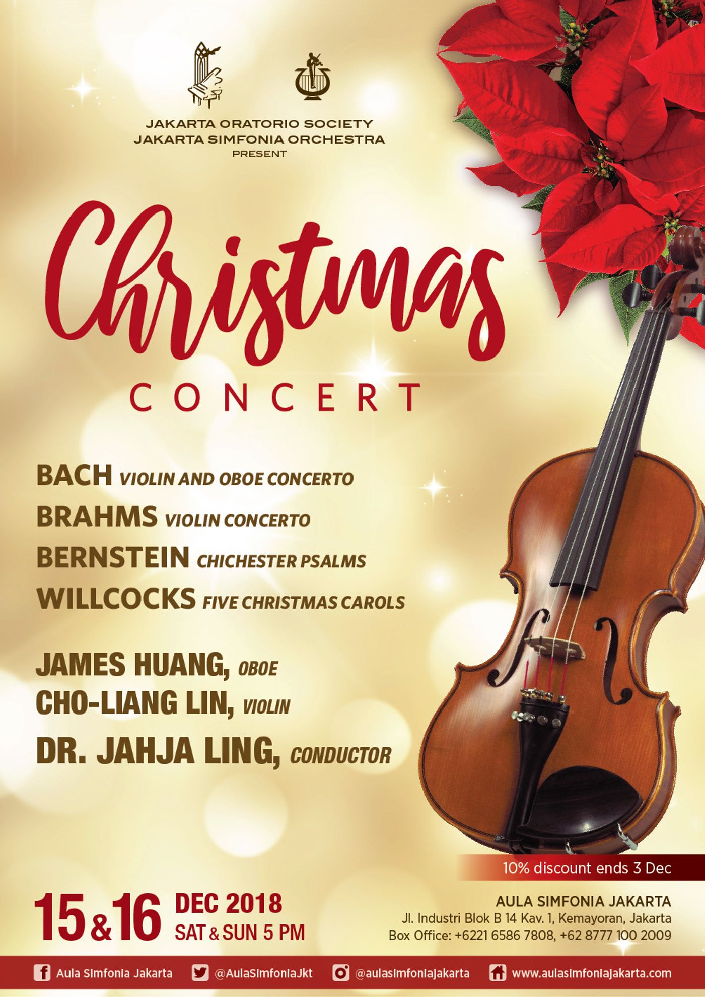 A CHRISTMAS CONCERT Comes To Jakarta Symphony 12/15 and 12/16  Image