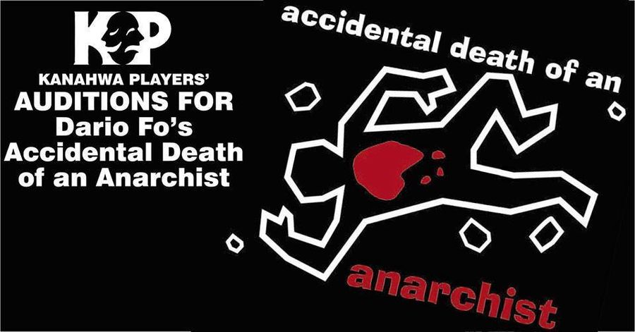Audition Notice: ACCIDENTAL DEATH OF AN ANARCHIST at KANAWHA PLAYERS THEATRE Image