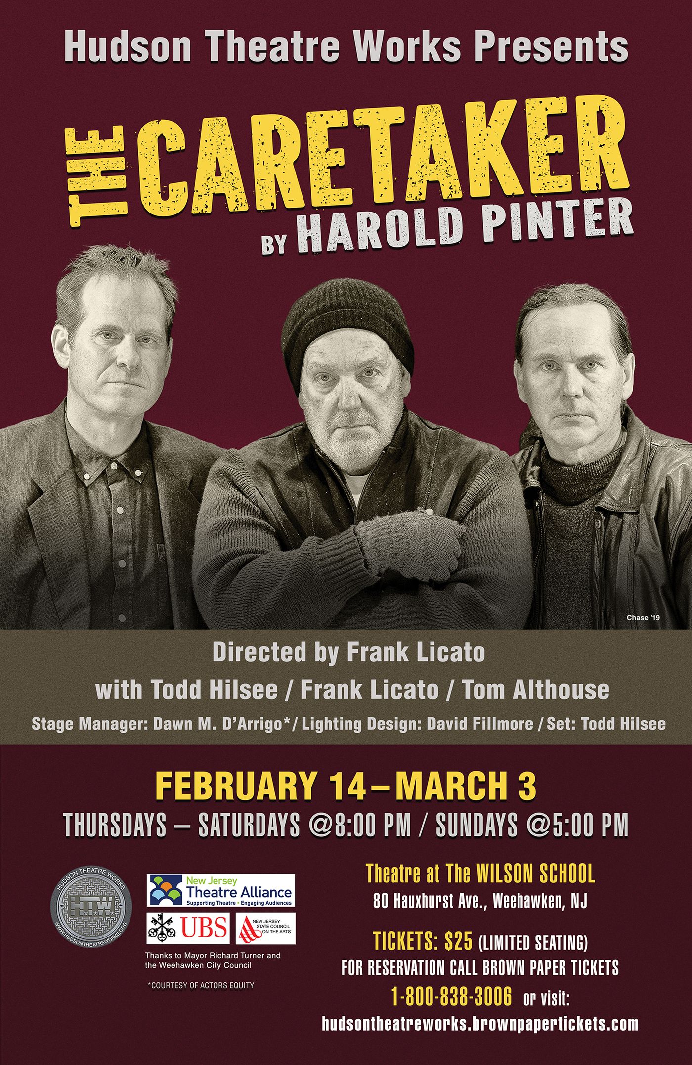 Hudson Theatre Works Present Harold Pinter's THE CARETAKER  Image