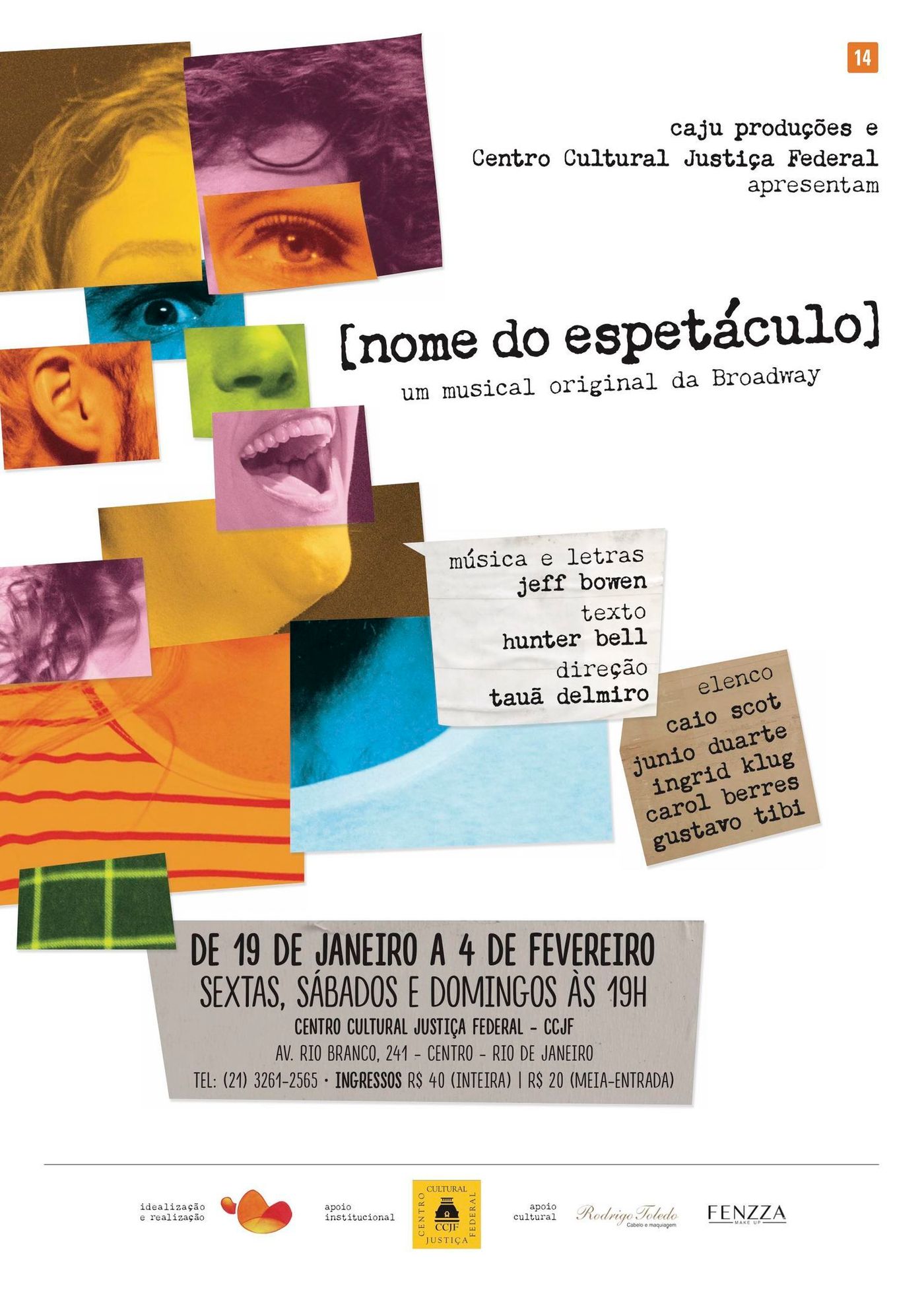 Review:  NOME DO ESPETACULO, title of the show, Should Be Nine People's Favorite Thing  Image