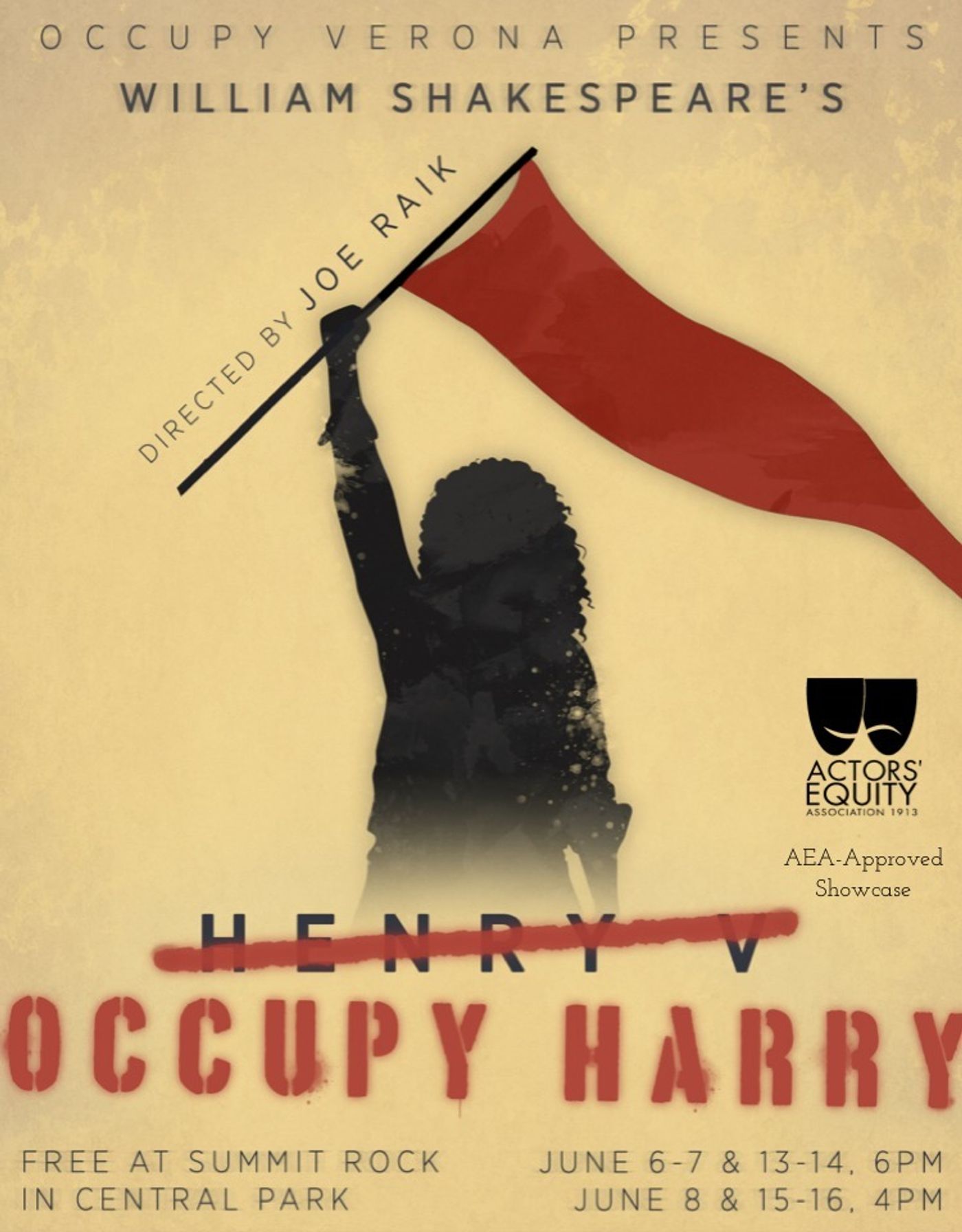 Occupy Verona Presents HENRY V: OCCUPY HARRY  Image