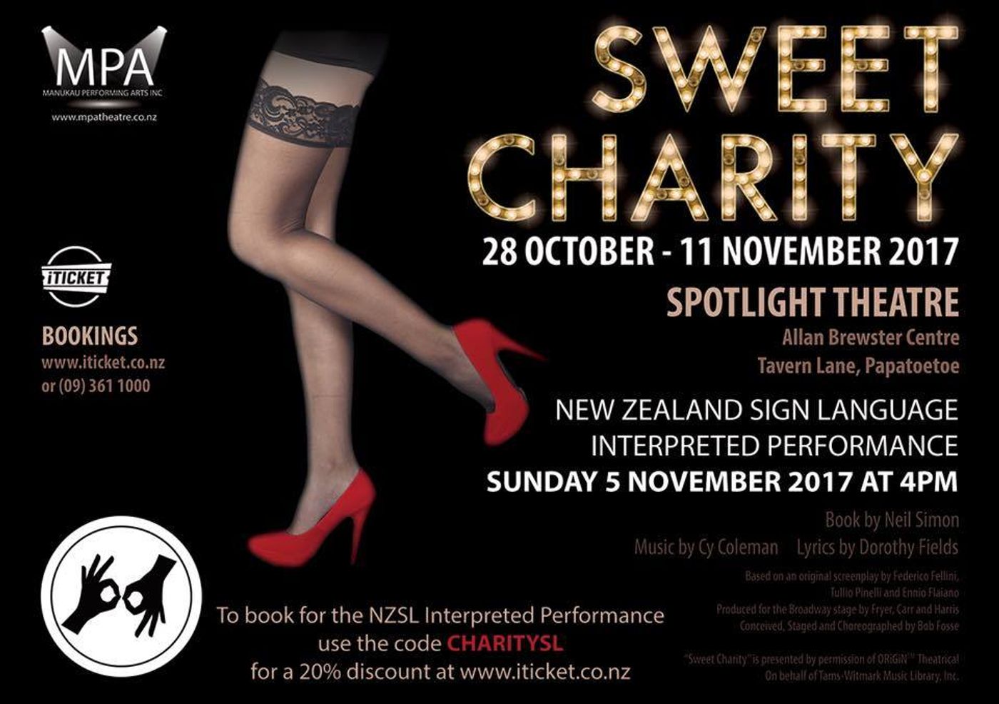 Review: SWEET CHARITY at Manukau Performing Arts Spotlight Theatre Auckland  Image