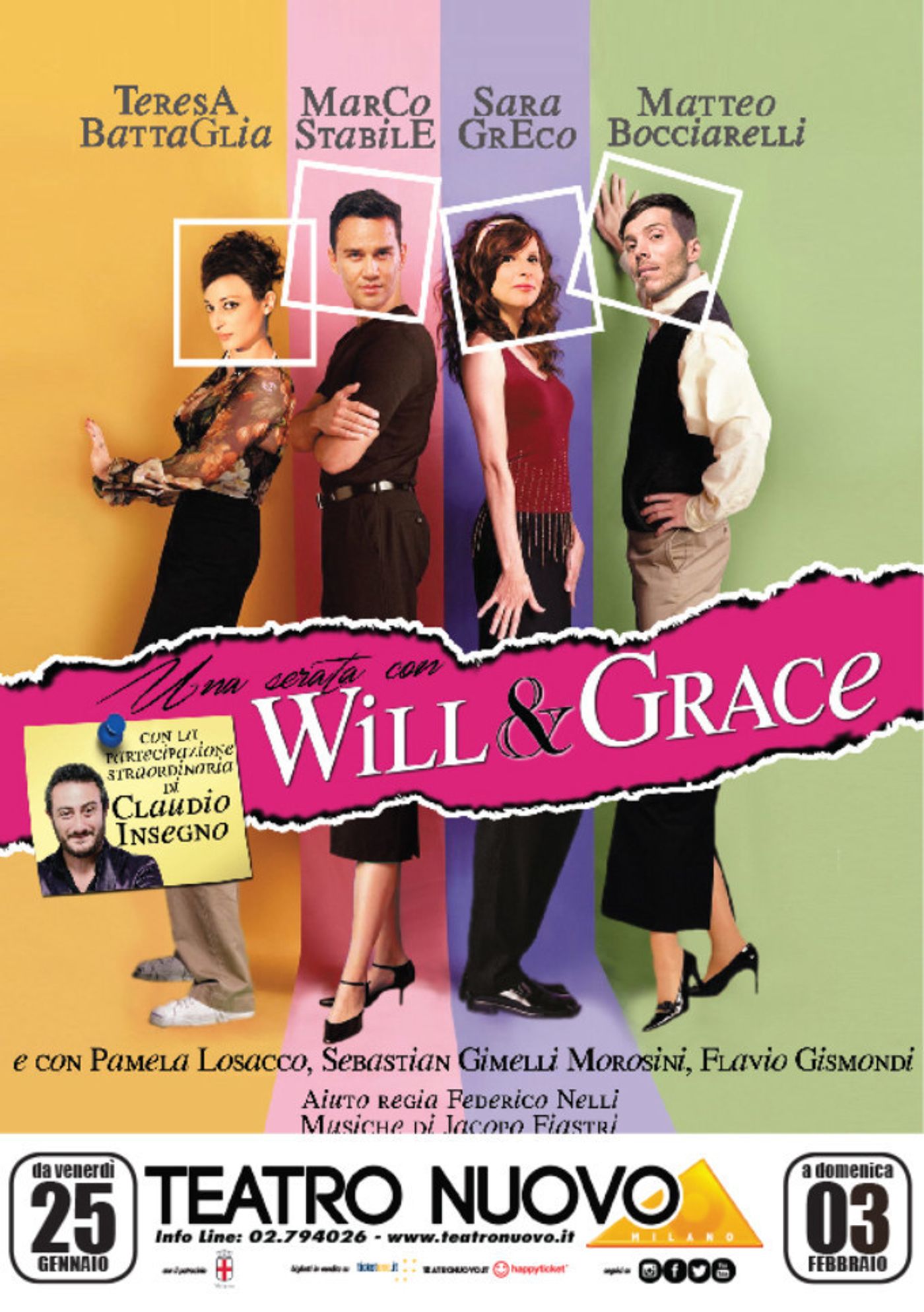 Una serata con WILL E GRACE: da stasera al Teatro Nuovo di Milano  Image