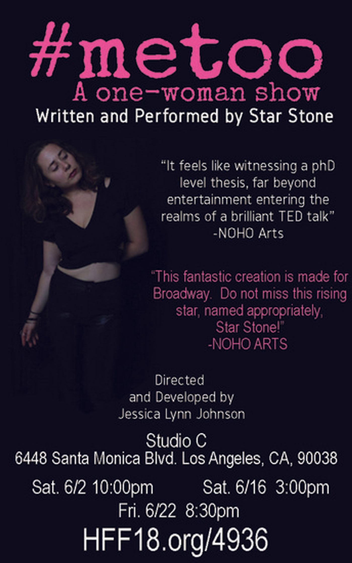Star Stone Brings The #MeToo Movement To Hollywood Fringe! Star Stone Brings The #MeToo Movement To Hollywood Fringe! Image
