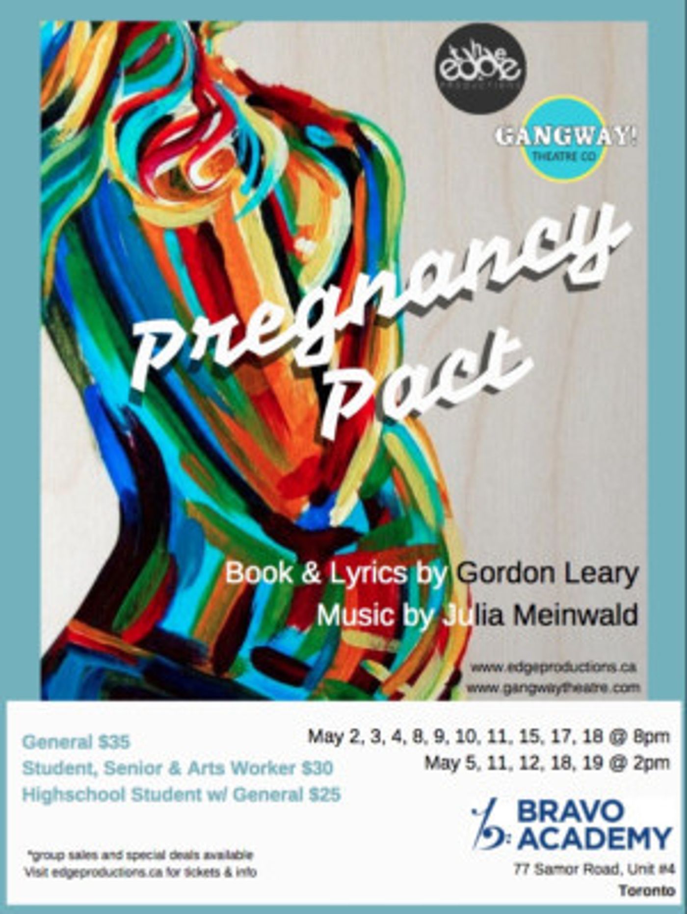 PREGNANCY PACT The Musical Coming To Toronto This May  Image