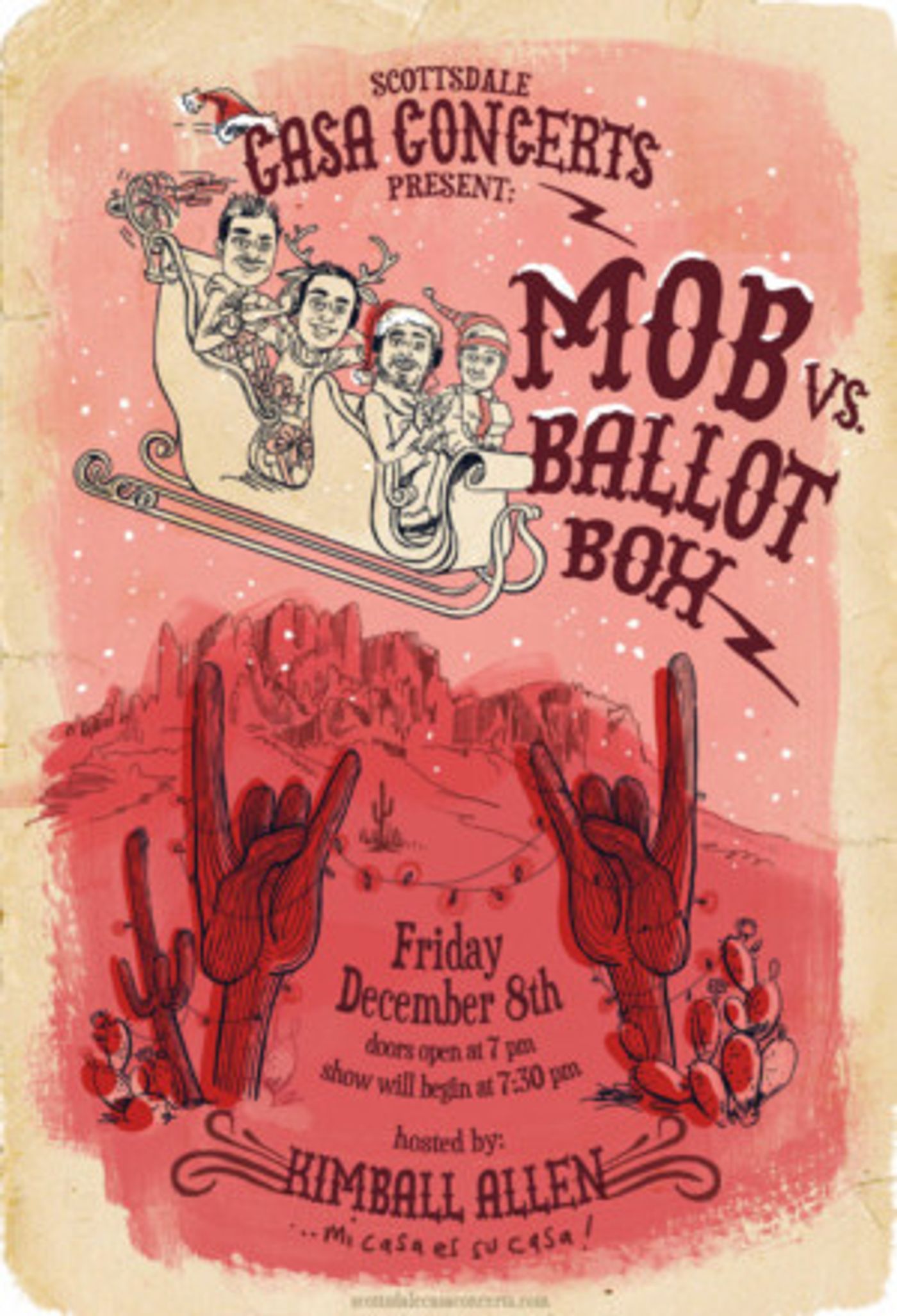Scottsdale Casa Concerts present MOB VS. BALLOT BOX  Image