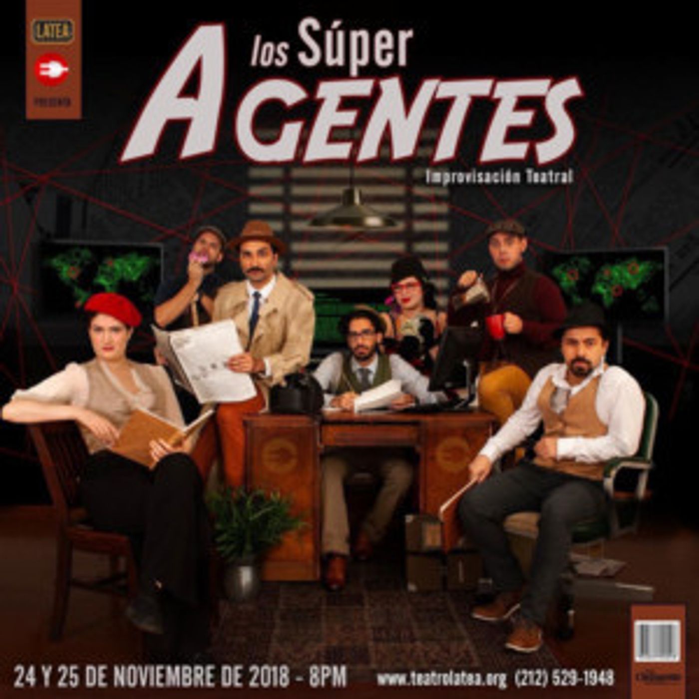LATEA Theatre and improvisation troupe Teatro 220 Present LOS SUPER AGENTES  Image