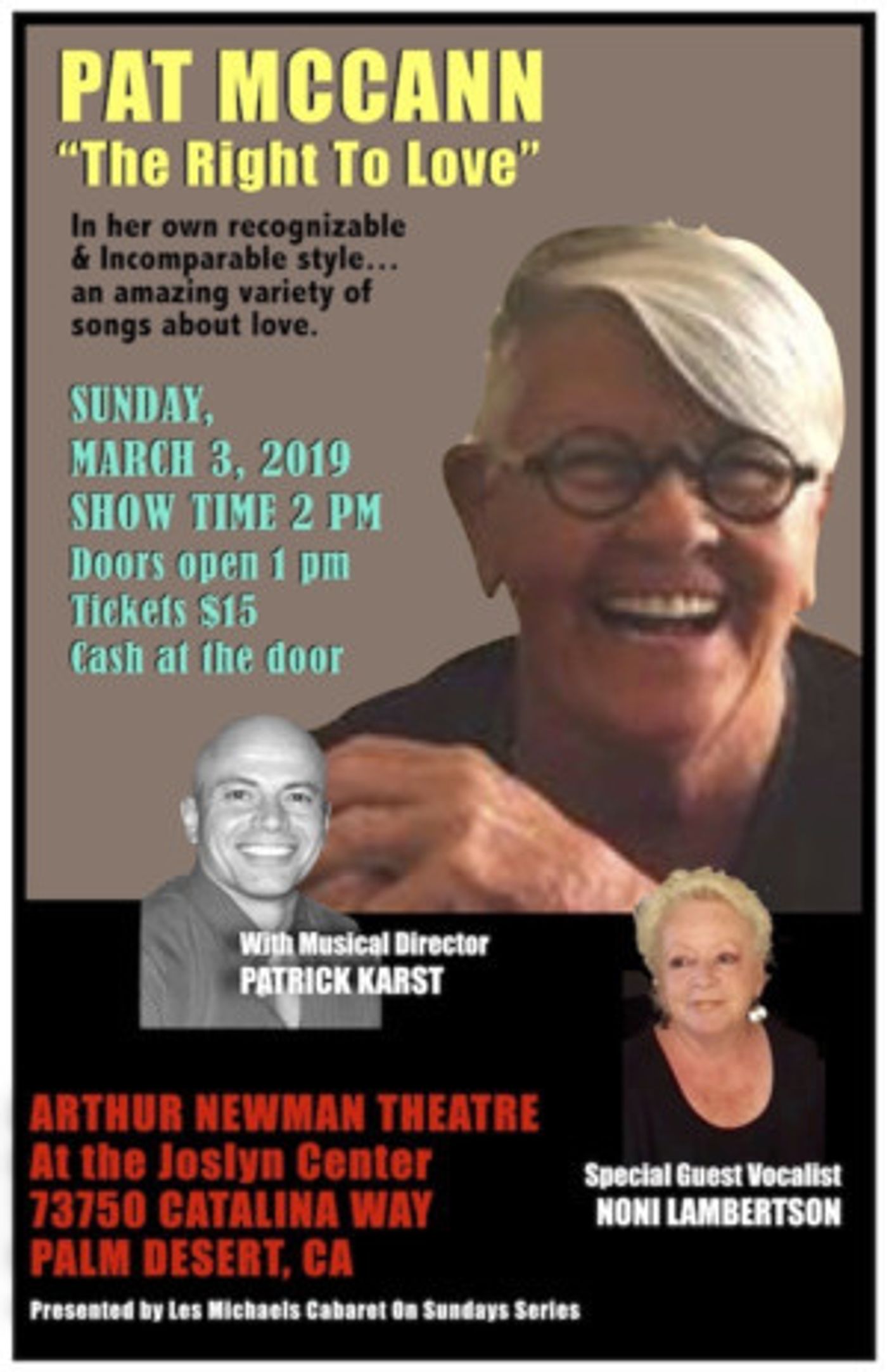 Pat McCann Stars In THE RIGHT TO LOVE  Image