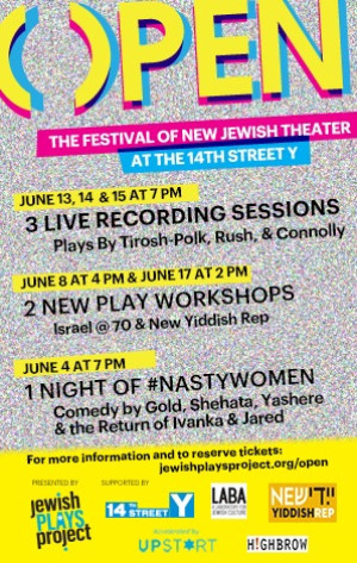7th Annual OPEN Festival Of New Jewish Theater Returns With Stars, Comedy, And Ivanka & Jared  Image