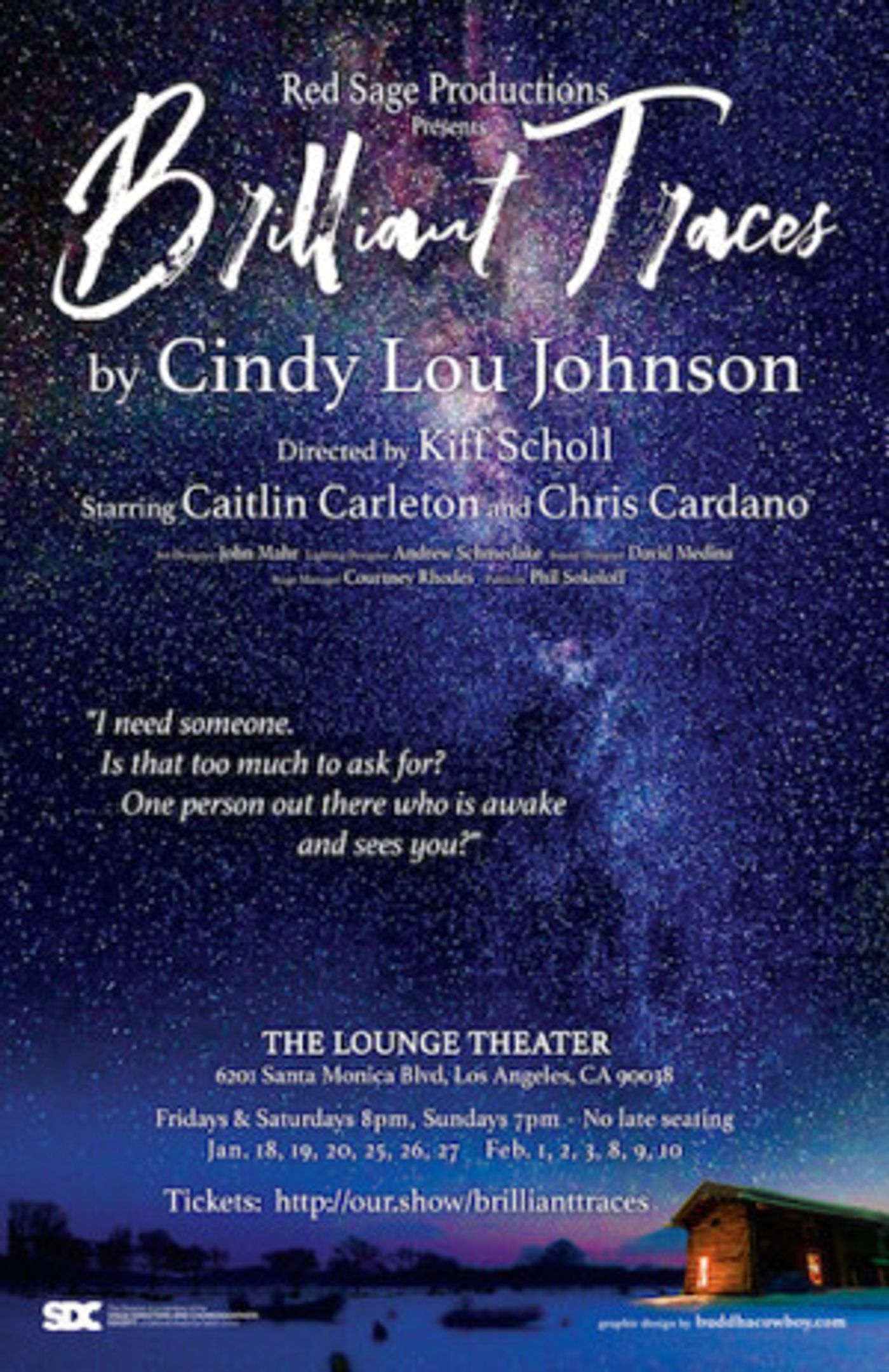 BRILLIANT TRACES Opens Today At The Lounge Theatre  Image