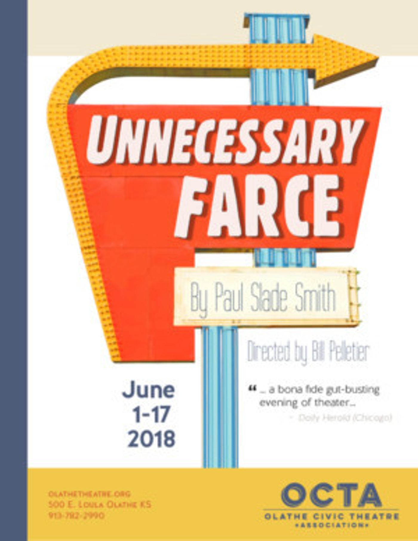UNNECESSARY FARCE Slams Into Olathe Civic Theatre Association  Image