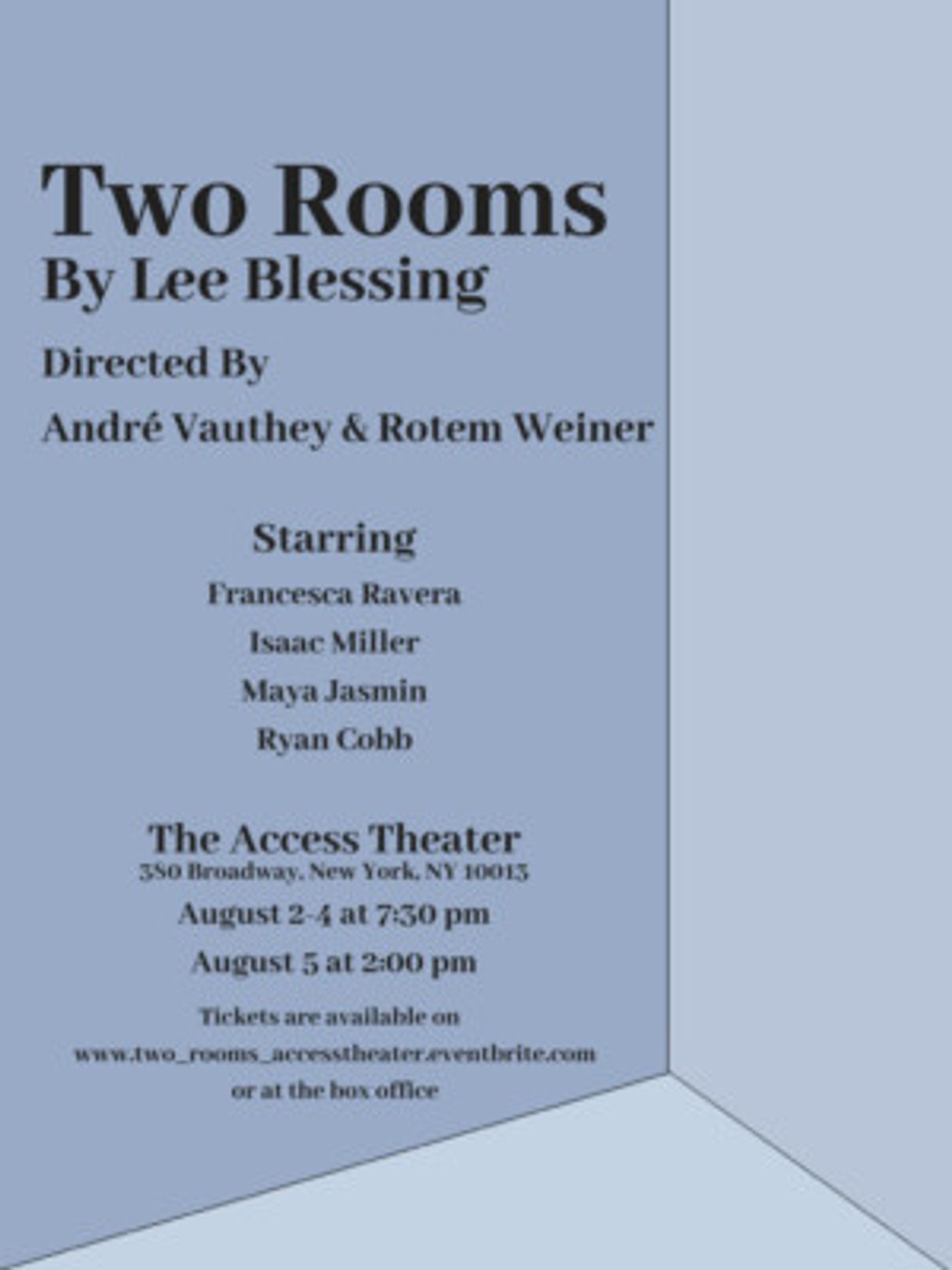 TWO ROOMS Comes To The Access Theater  Image