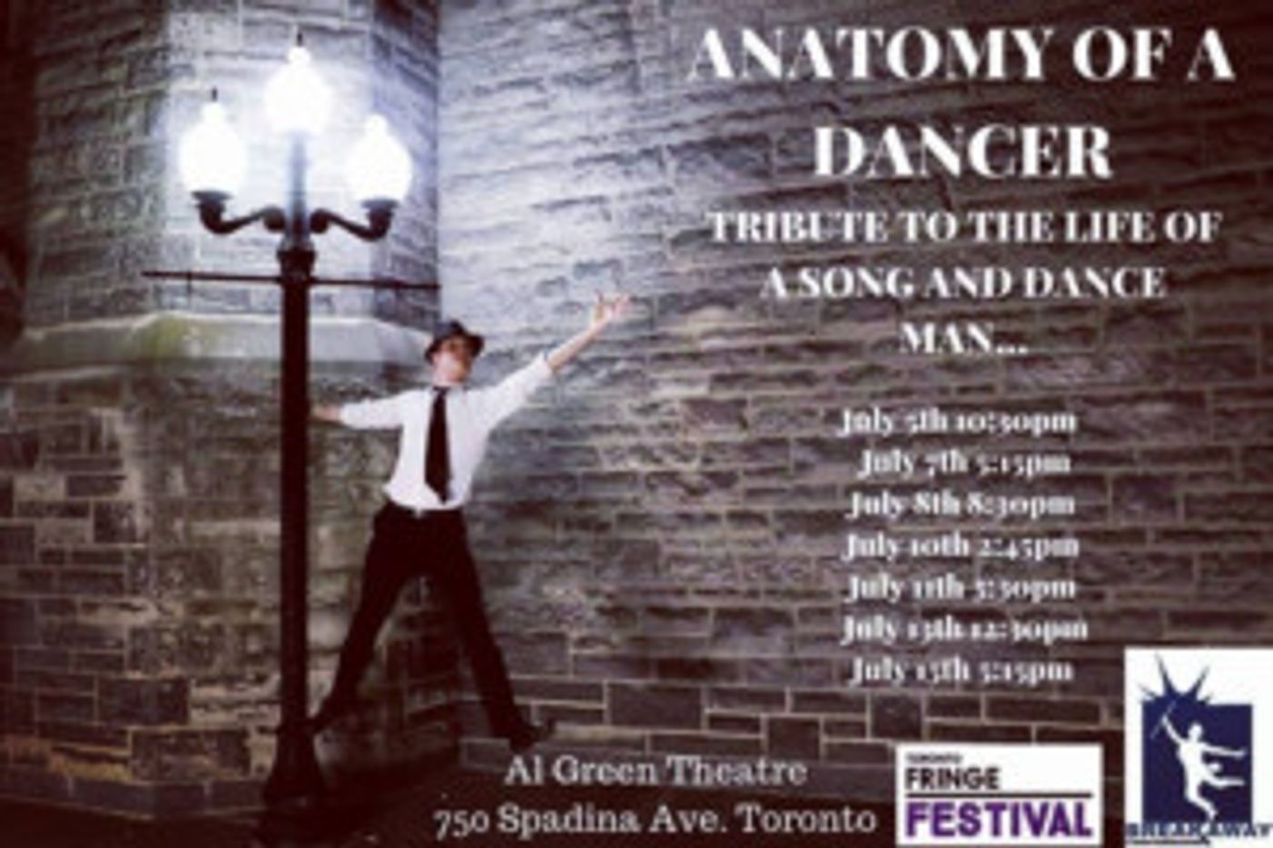ANATOMY OF A DANCER - A Tribute To The Life Of A Song & Dance Man Comes to Toronto  Image