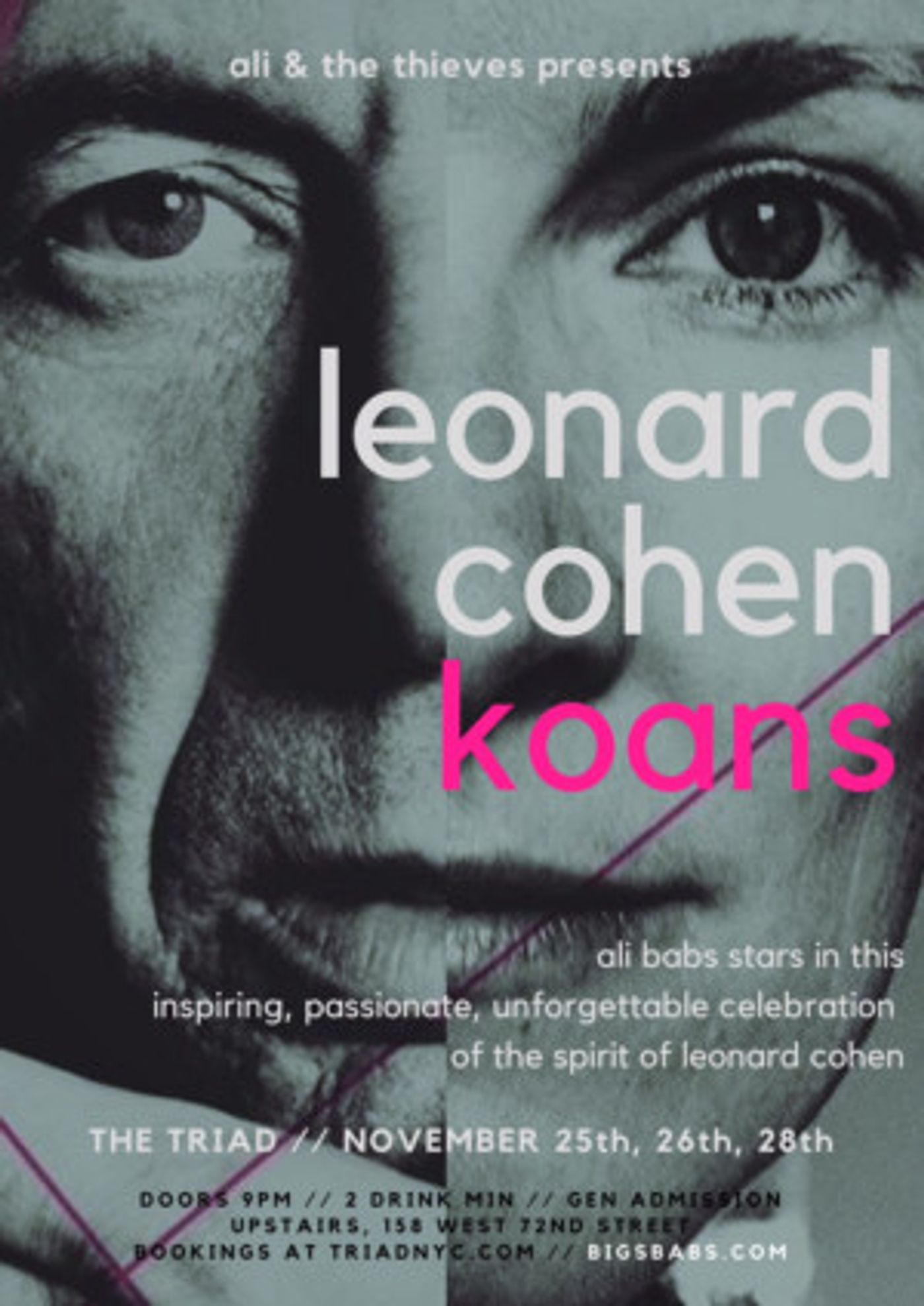 LEONARD COHEN KOANS Will Play Off-Broadway This November  Image