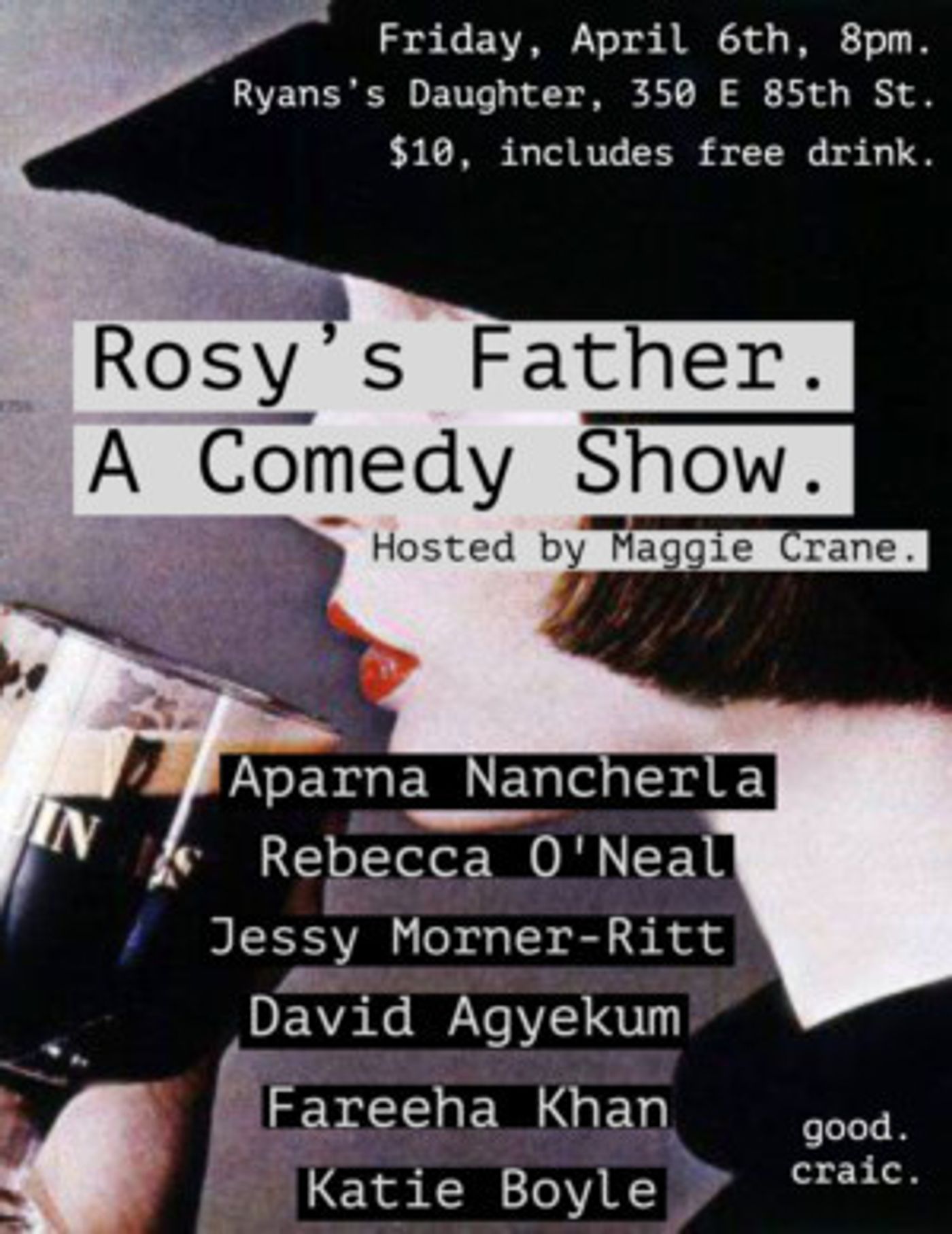 Host Maggie Crane Welcomes Comics to Rosy's Daughter  Image