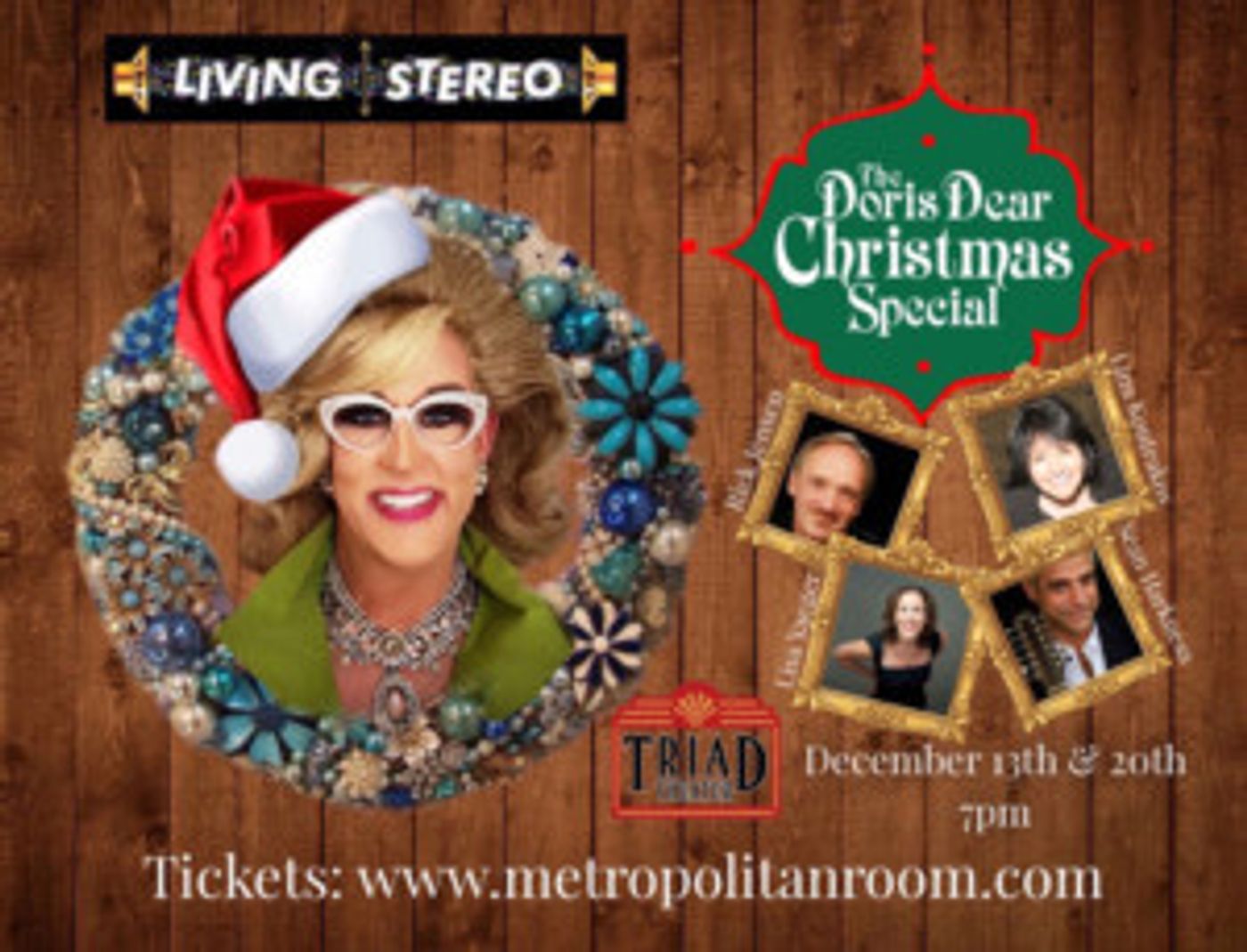 A DORIS DEAR CHRISTMAS SPECIAL Comes to the Metropolitan Room This Holiday Season  Image