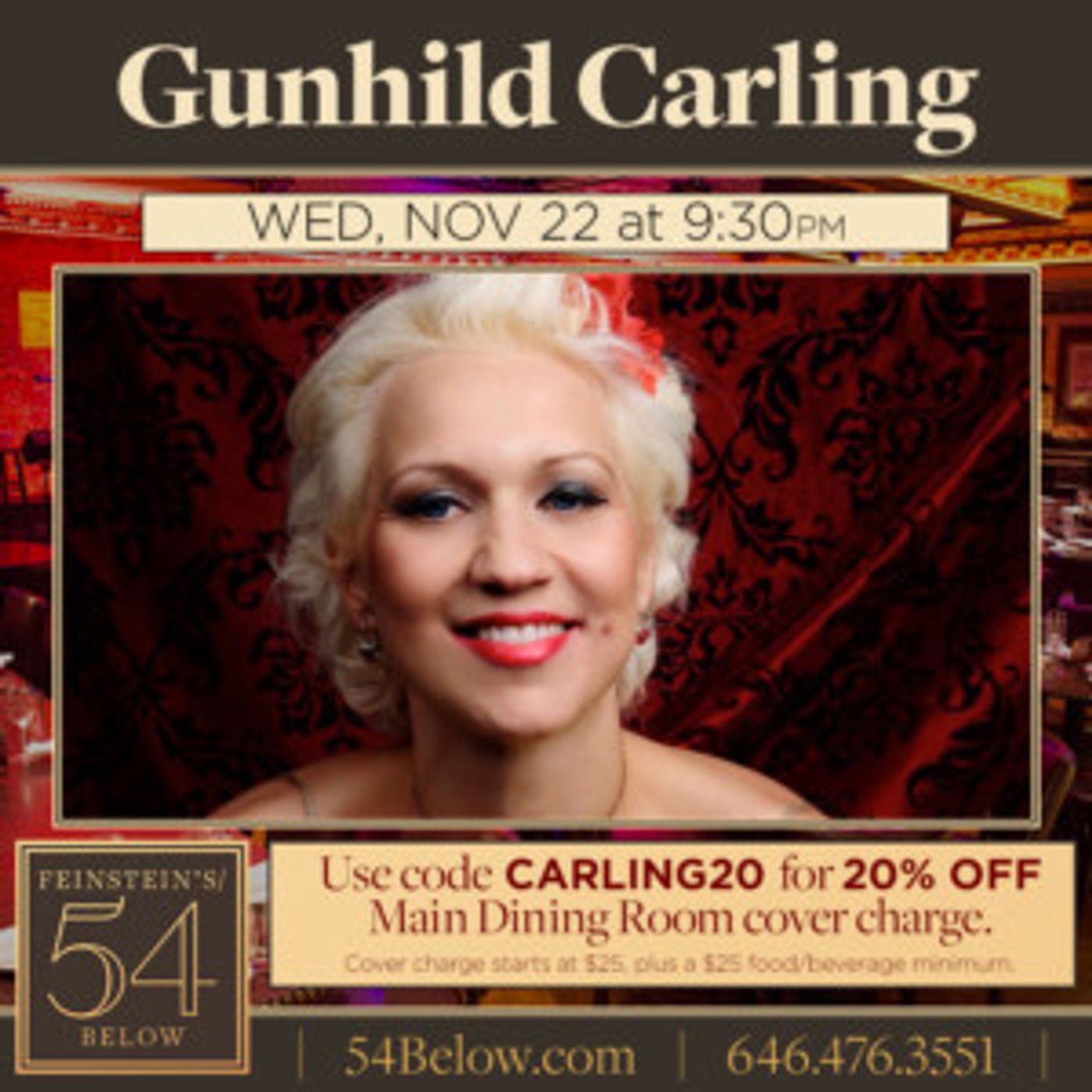 Gunhild Carling and Friends Come to Feinstein's/ 54Below  Image