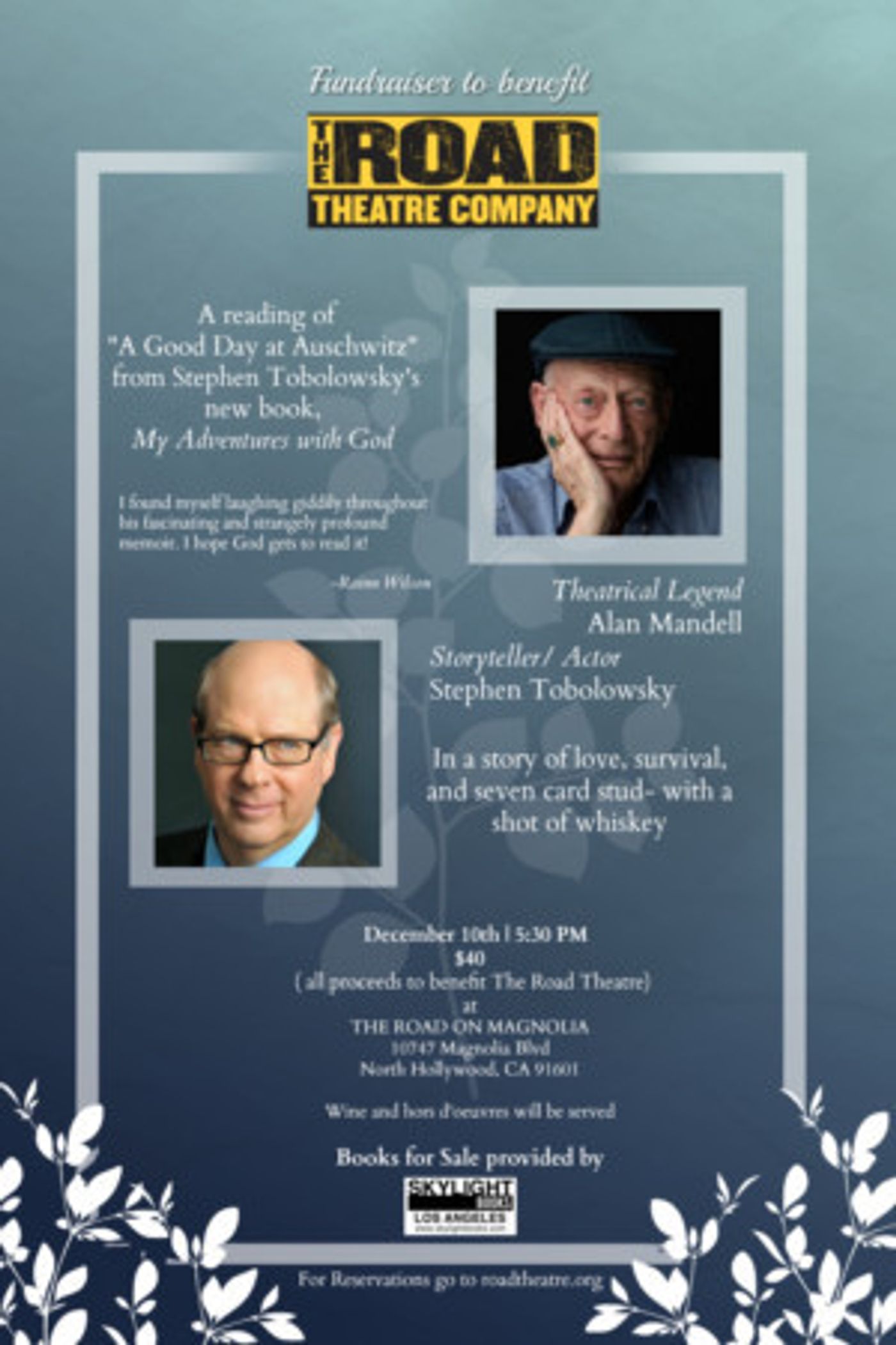 Road Theatre Company presents Reading of A GOOD DAY DAY AT AUSCHWITZ  Image