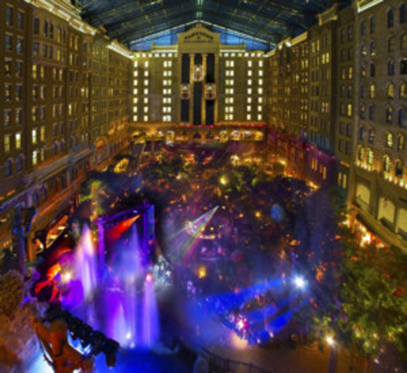 Mystic Falls Park Lights Up for the Holiday Season with Winter Wonderland Décor and Laser Light Show  Image