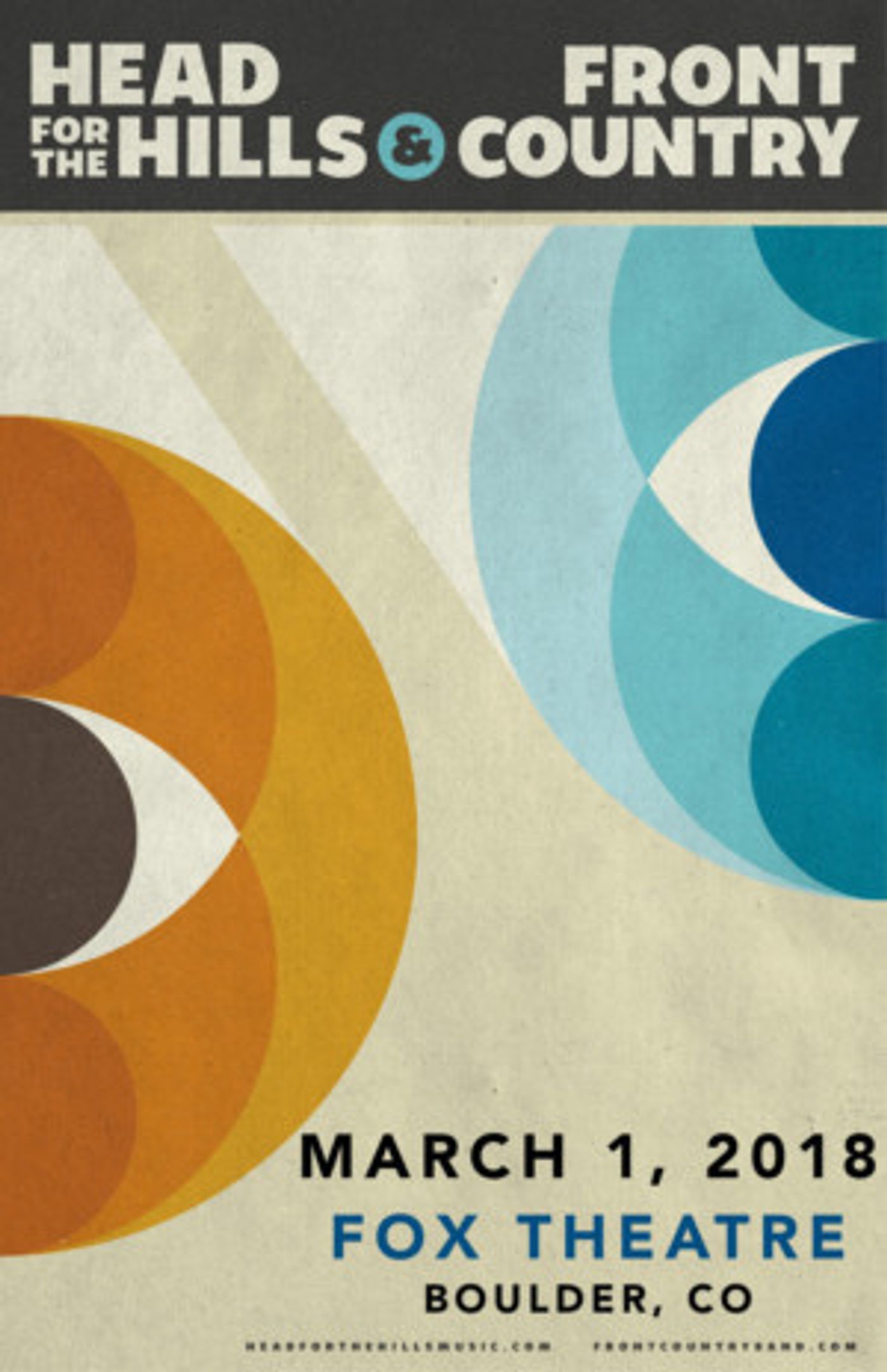 HEAD FOR THE HILLS + FRONT COUNTRY Comes to Fox Theatre  Image