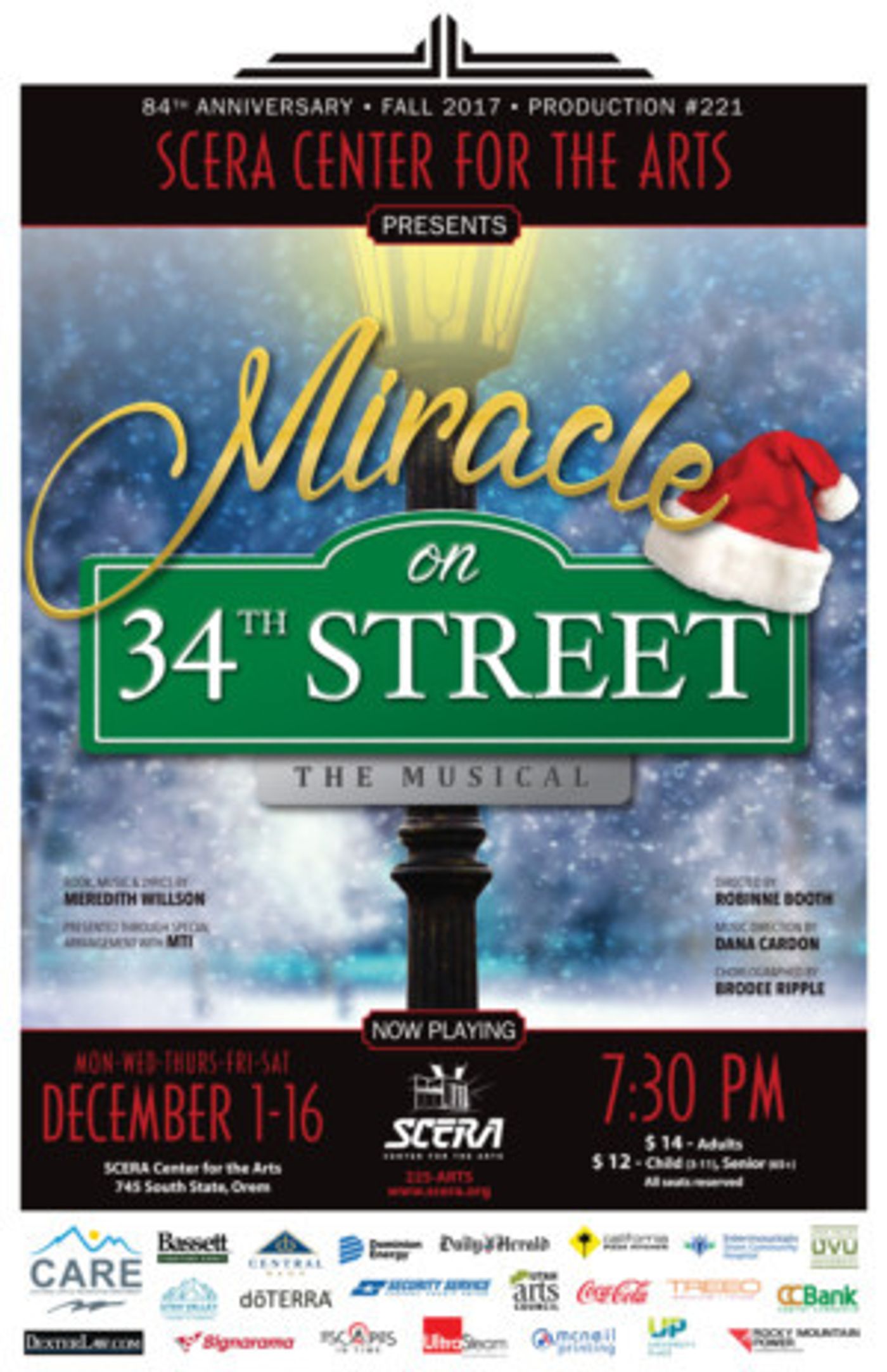 SCERA Celebrates A Musical MIRACLE ON 34TH STREET This December Image