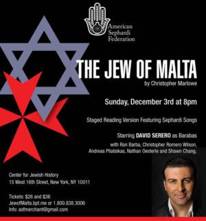 Marlowe's JEW OF MALTA Plays One Night Only December 3  Image