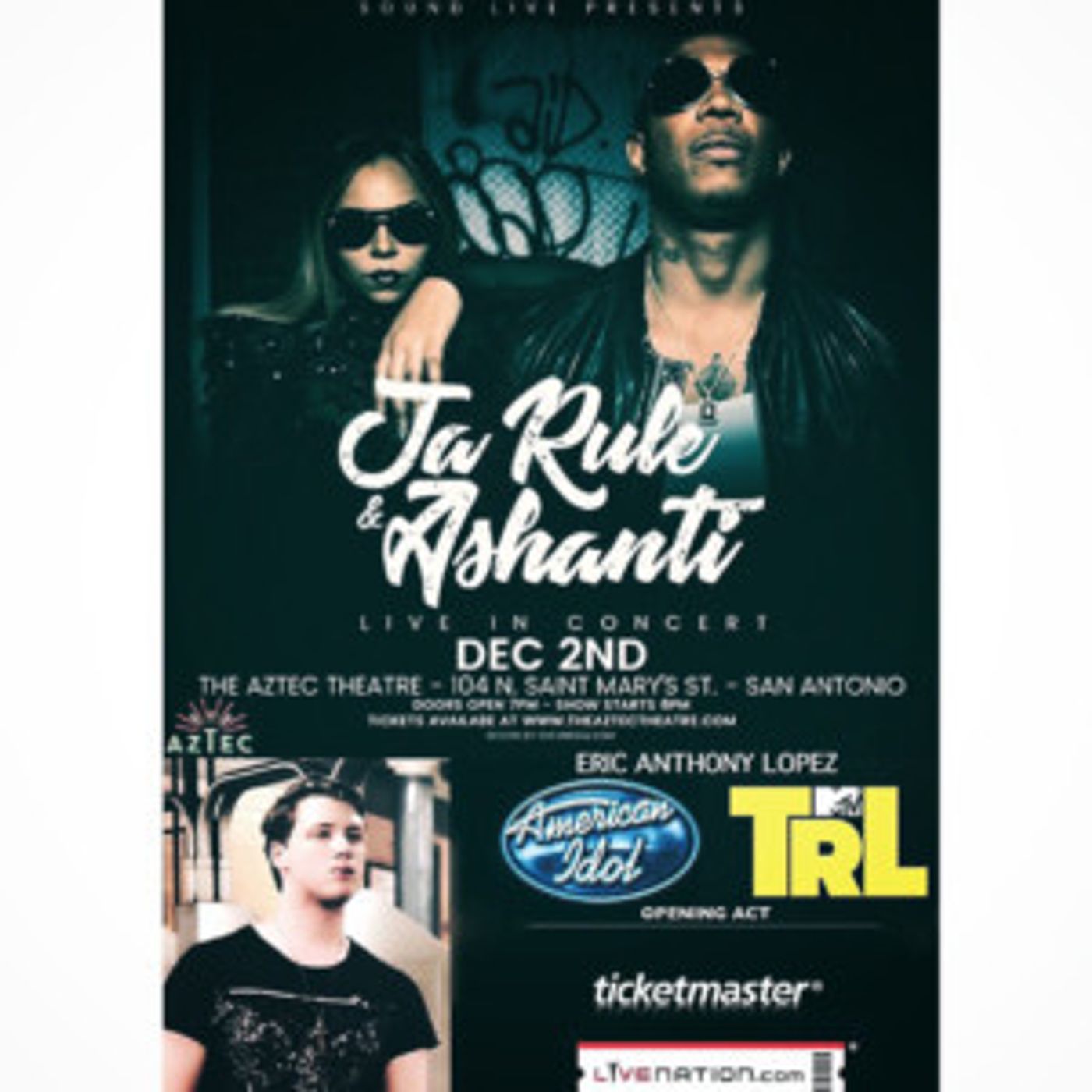 Eric Anthony Lopez to Open for Ashanti & Ja Rule in TX, PA  Image
