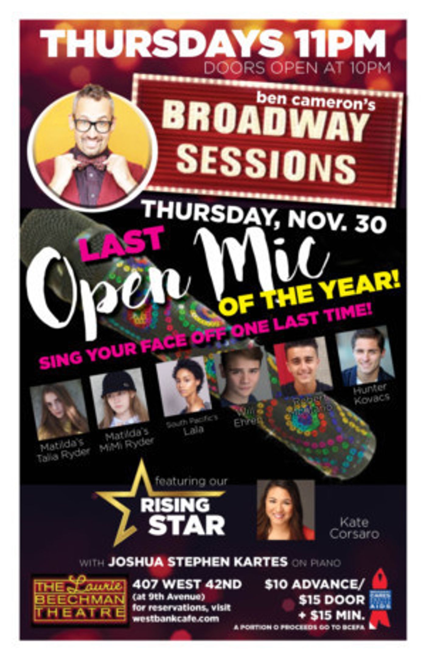 Broadway Sessions Offers Final Open Mic Of 2017  Image