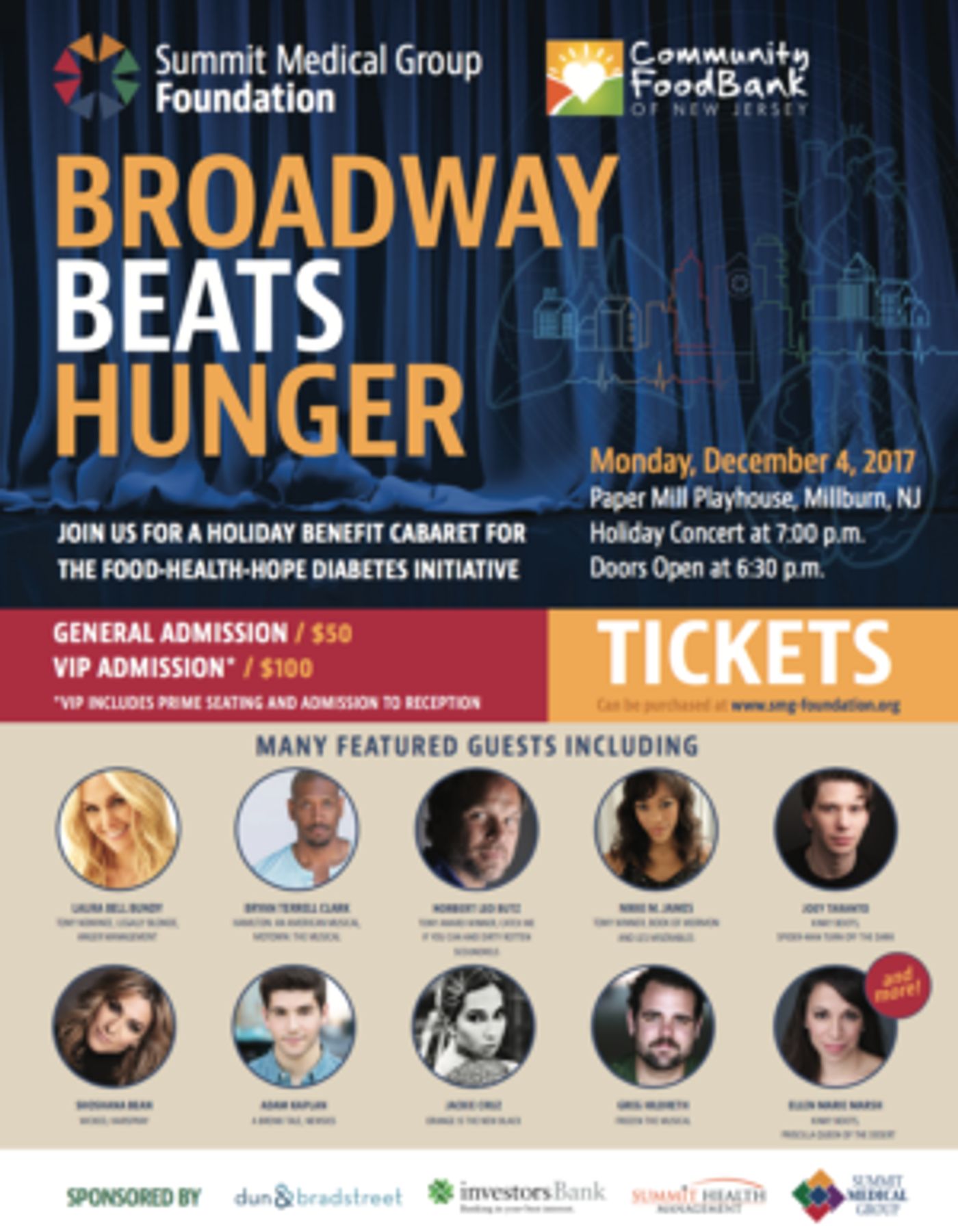 Laura Bell Bundy, Shoshana Bean, Norbert Leo Butz and More Set for BROADWAY BEATS HUNGER Benefit at Paper Mill Playhouse  Image