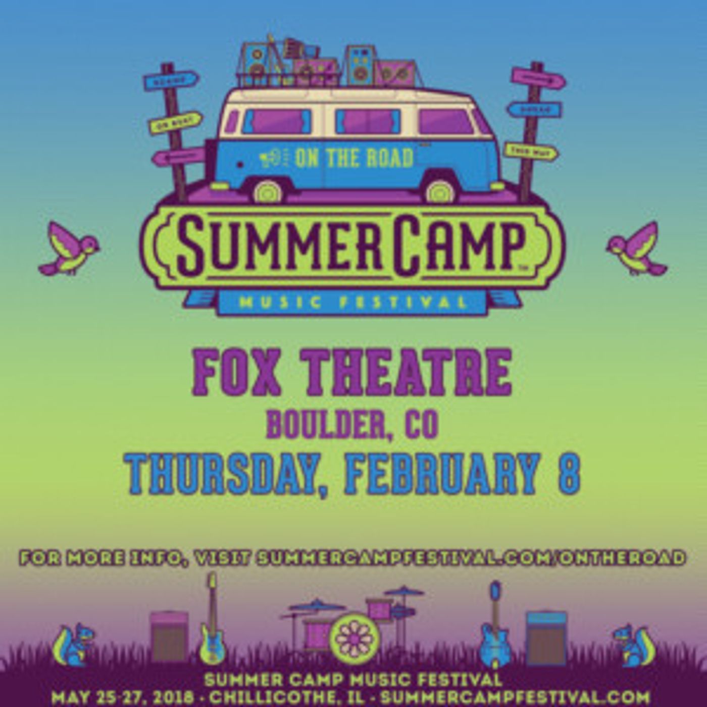 SUMMER CAMP: ON THE ROAD Music Festival to Hit Boulder This Winter  Image