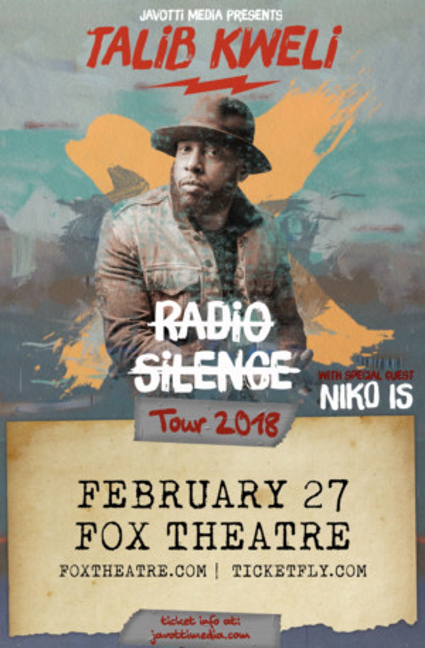 Talib Kewli to Perform at the Fox Theatre This February  Image