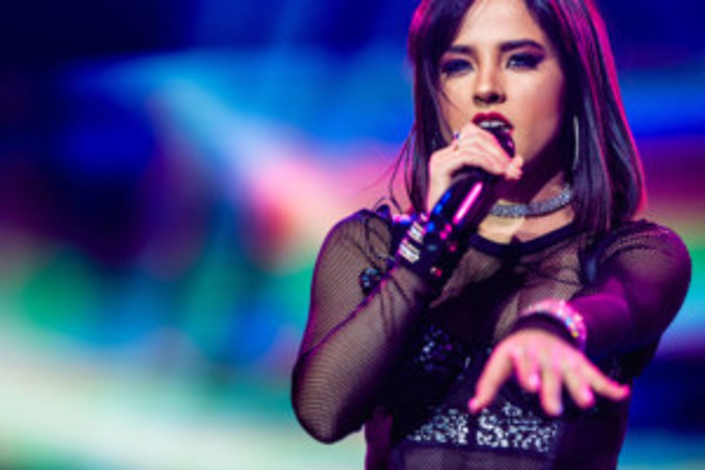 Becky G Performs Her Hits At The IHeartRadio Theater In L.A.  Image