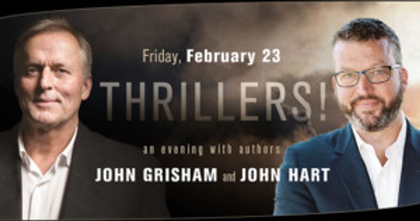 Authors John Grisham And John Hart Come to The Duke Energy Center  Image