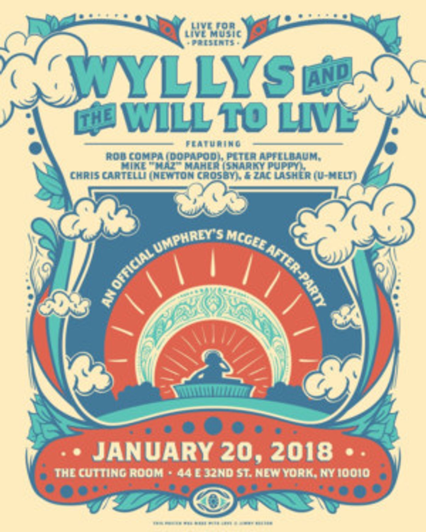 Official Umphrey's McGee After Party to Feature Wyllys + Members Of TAB, Dopapod, and More!  Image