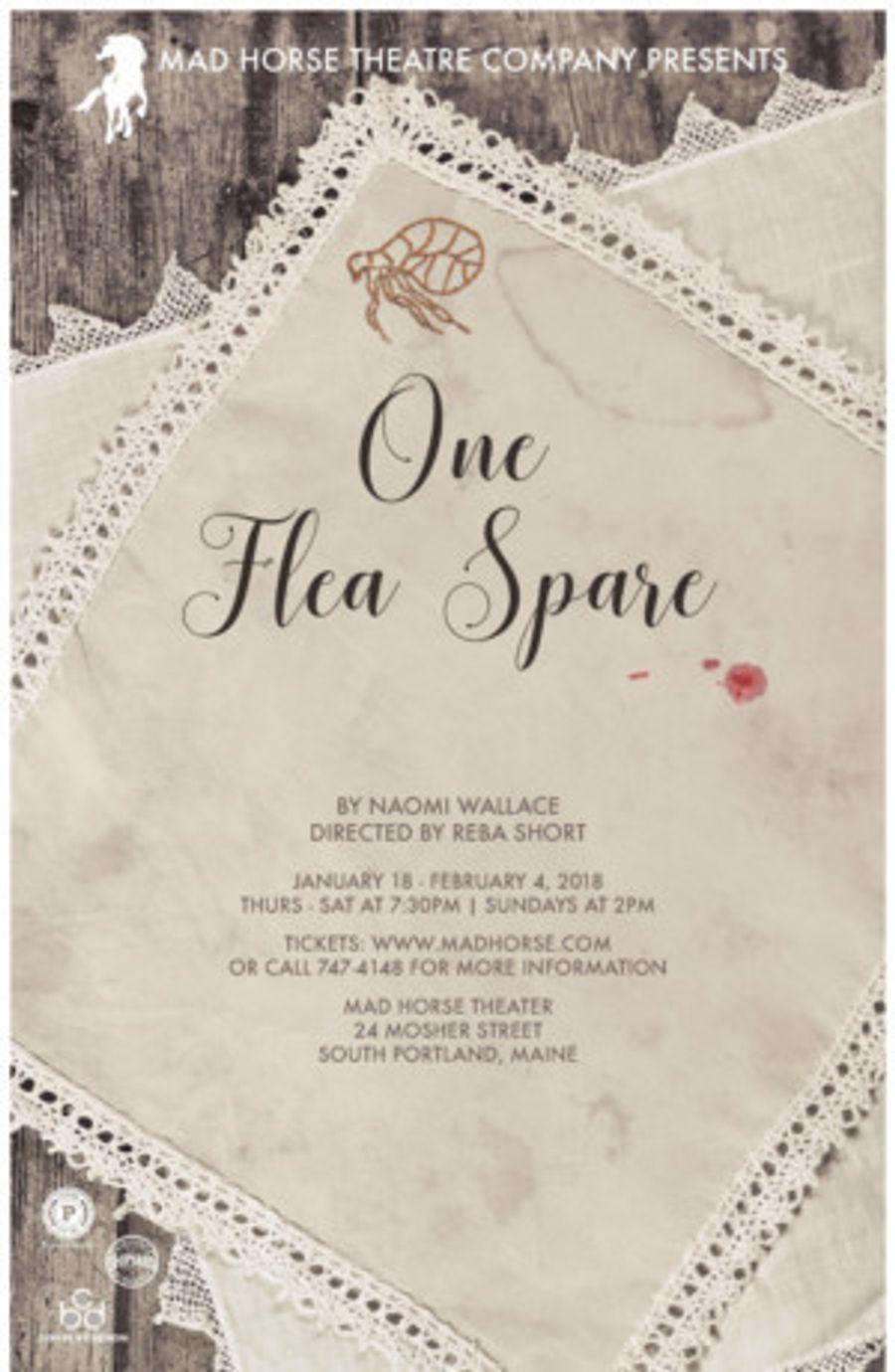 Mad Horse Theatre Company presents ONE FLEA SPACE, by Naomi Wallace Image