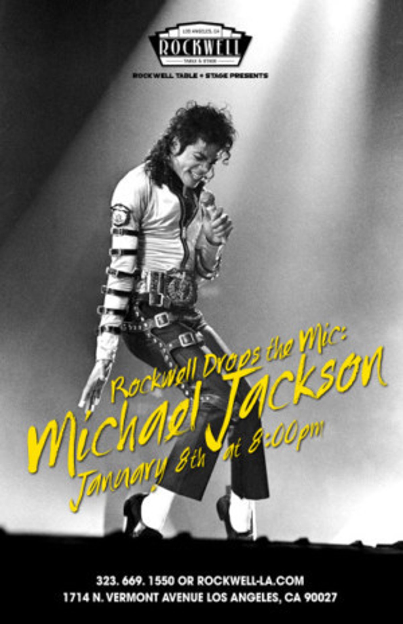 Rockwell Table and Stage Presents ROCKWELL DROPS THE MIC: MICHAEL JACKSON  Image