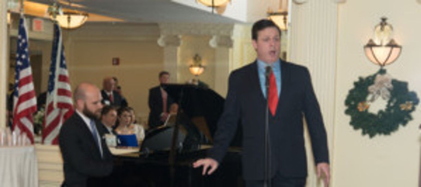 Anthony Kearns Performs at 'Shelter to Service' Holiday Event  Image