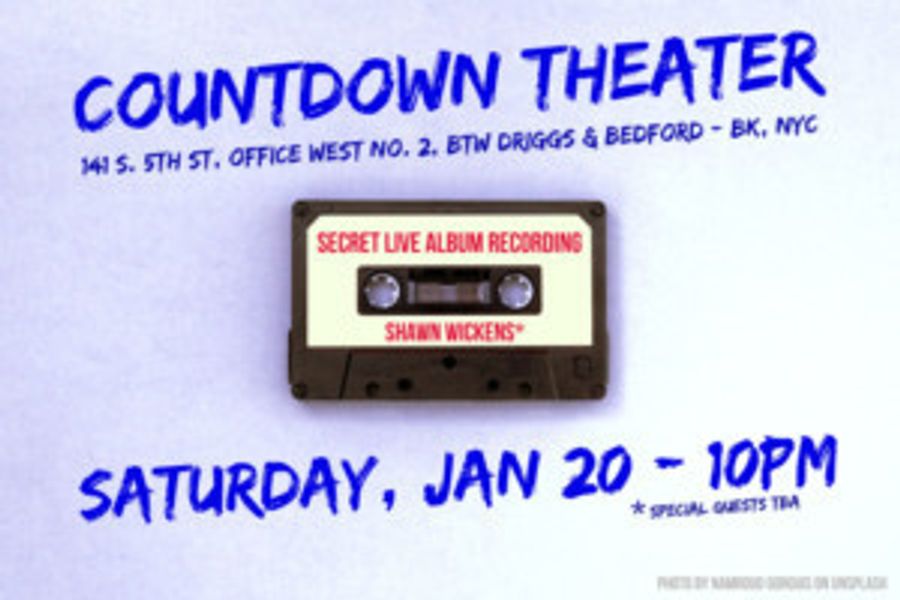 Shawn Wickens to Record Live Comedy Album in a Tiny Venue About a Secret Motif Image