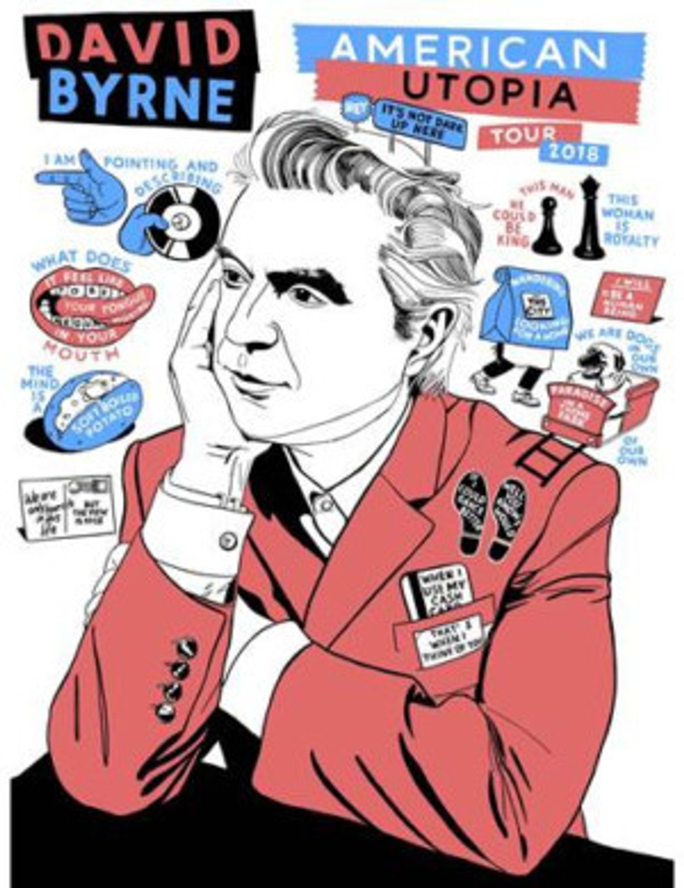 David Byrne Announces Extensive World Tour Coming to The Smith Center For The Performing Arts  Image