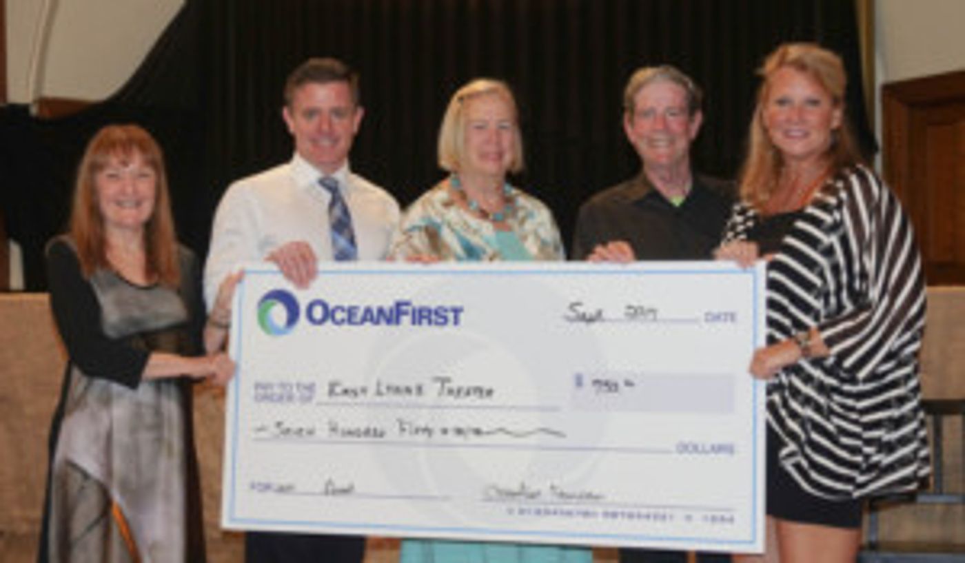 East Lynne Theater Company Receives Check From Oceanfirst  Image