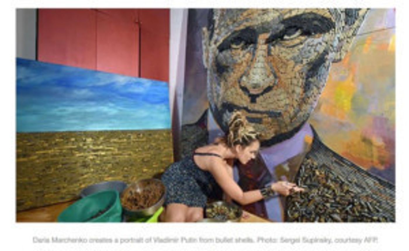 Famed Putin Made with 5000 Bullet Shells Makes NYC Premiere  Image